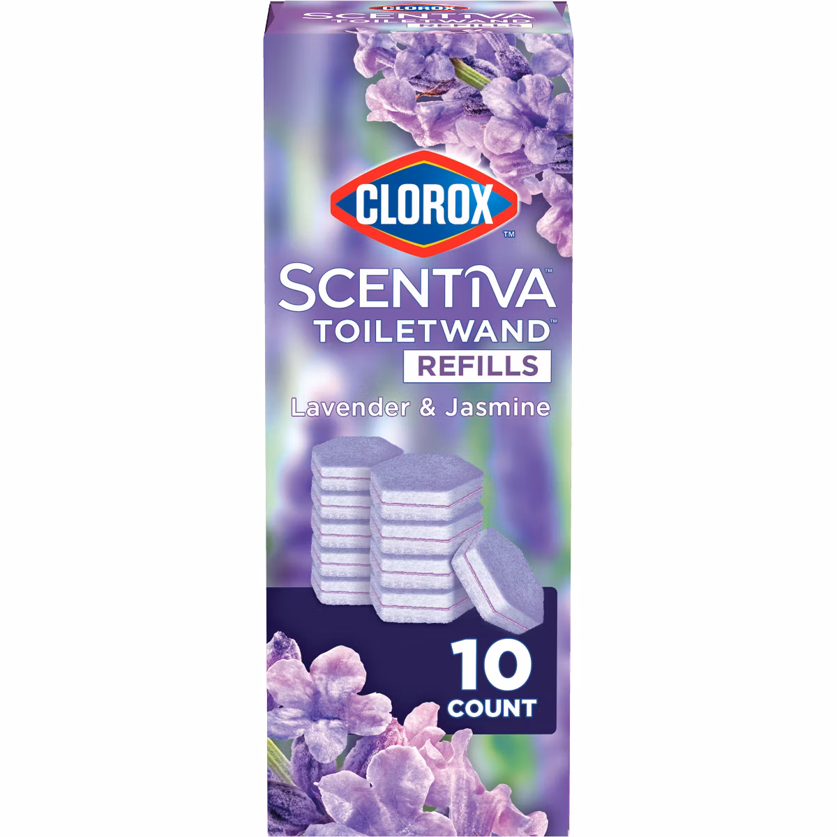 Clorox Scentiva Lavender & Jasmine ToiletWand Pad Cleaner Refills - 10ct