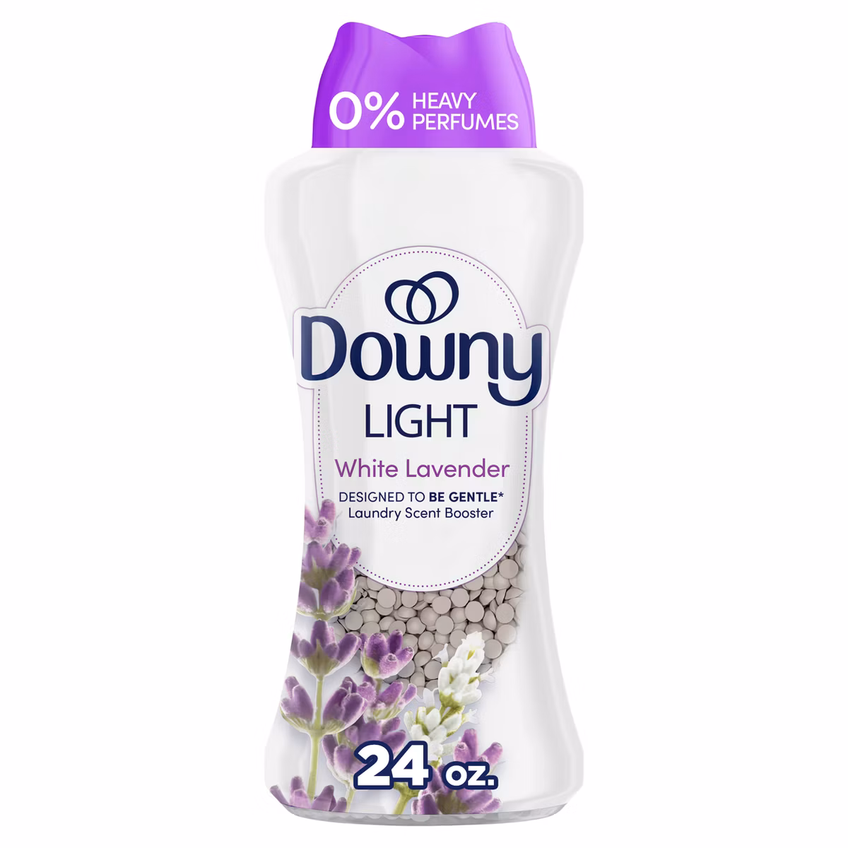 Downy Light White Lavender Laundry Scent Booster Beads for Washer with No Heavy Perfumes - 24oz