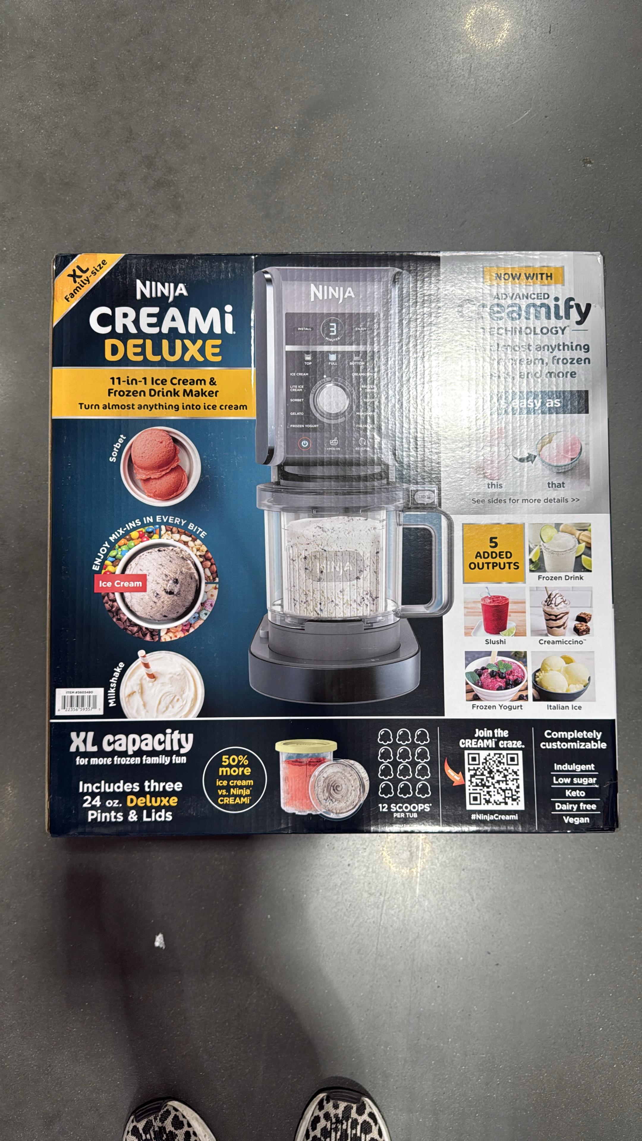 Ninja Creami Delux 11 in 1 ice cream and frozen treat maker