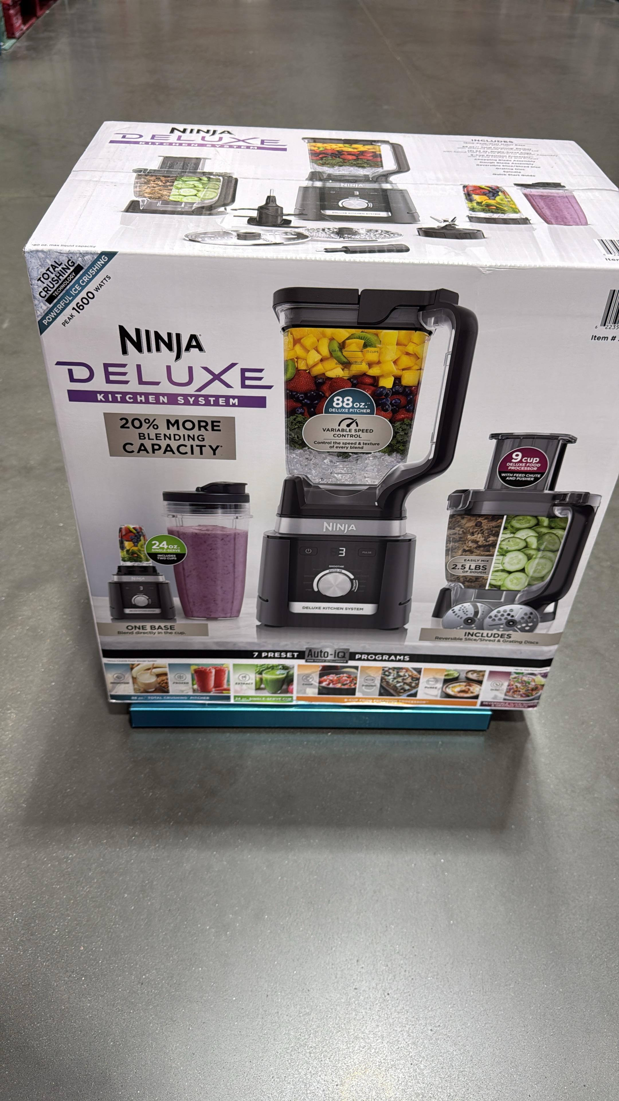 Ninja deluxe blender & kitchen system with 88oz pitcher 9 cup processor and auto iq