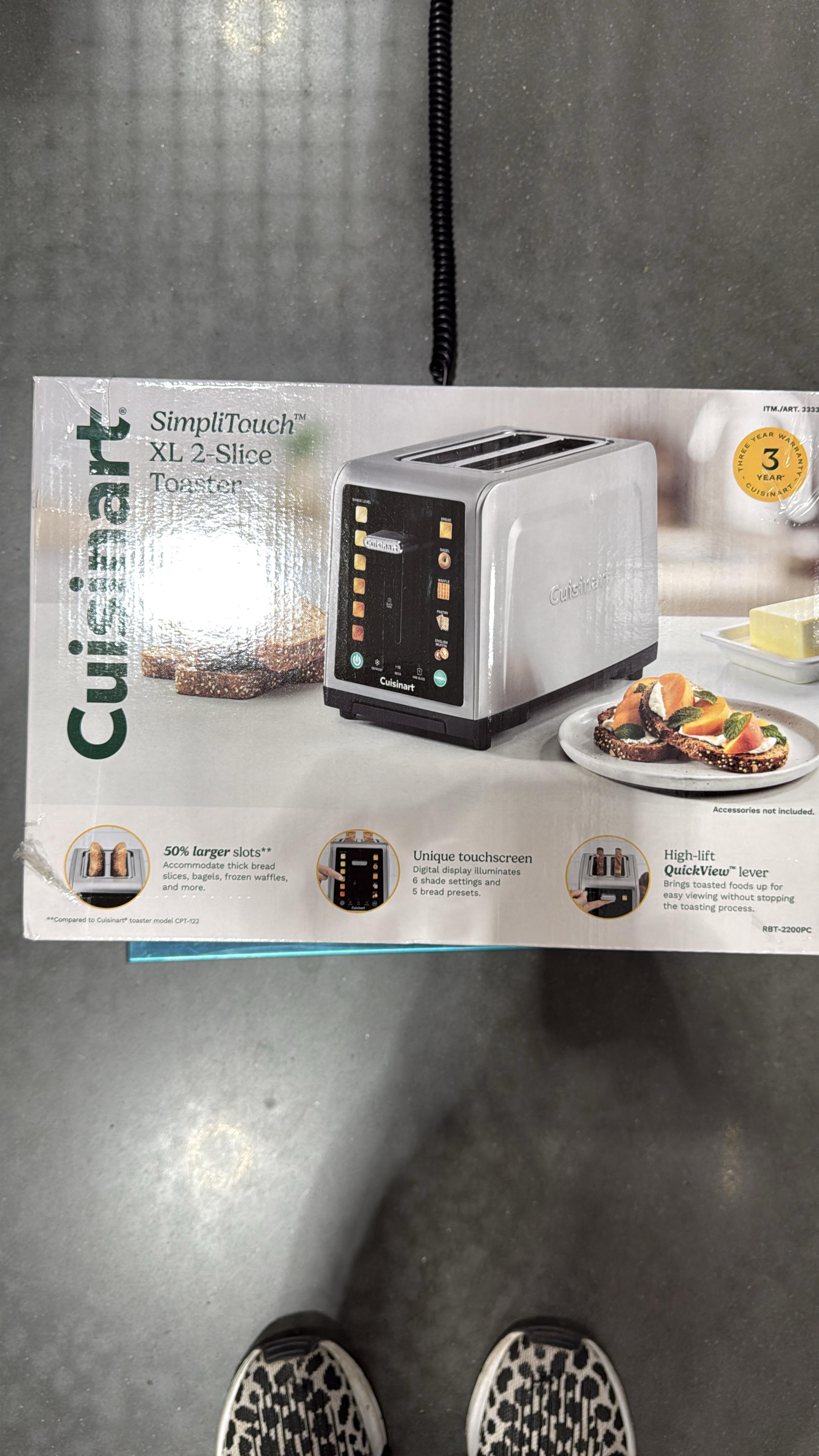 Cuisinart simplitouch XL 2 slice toaster 