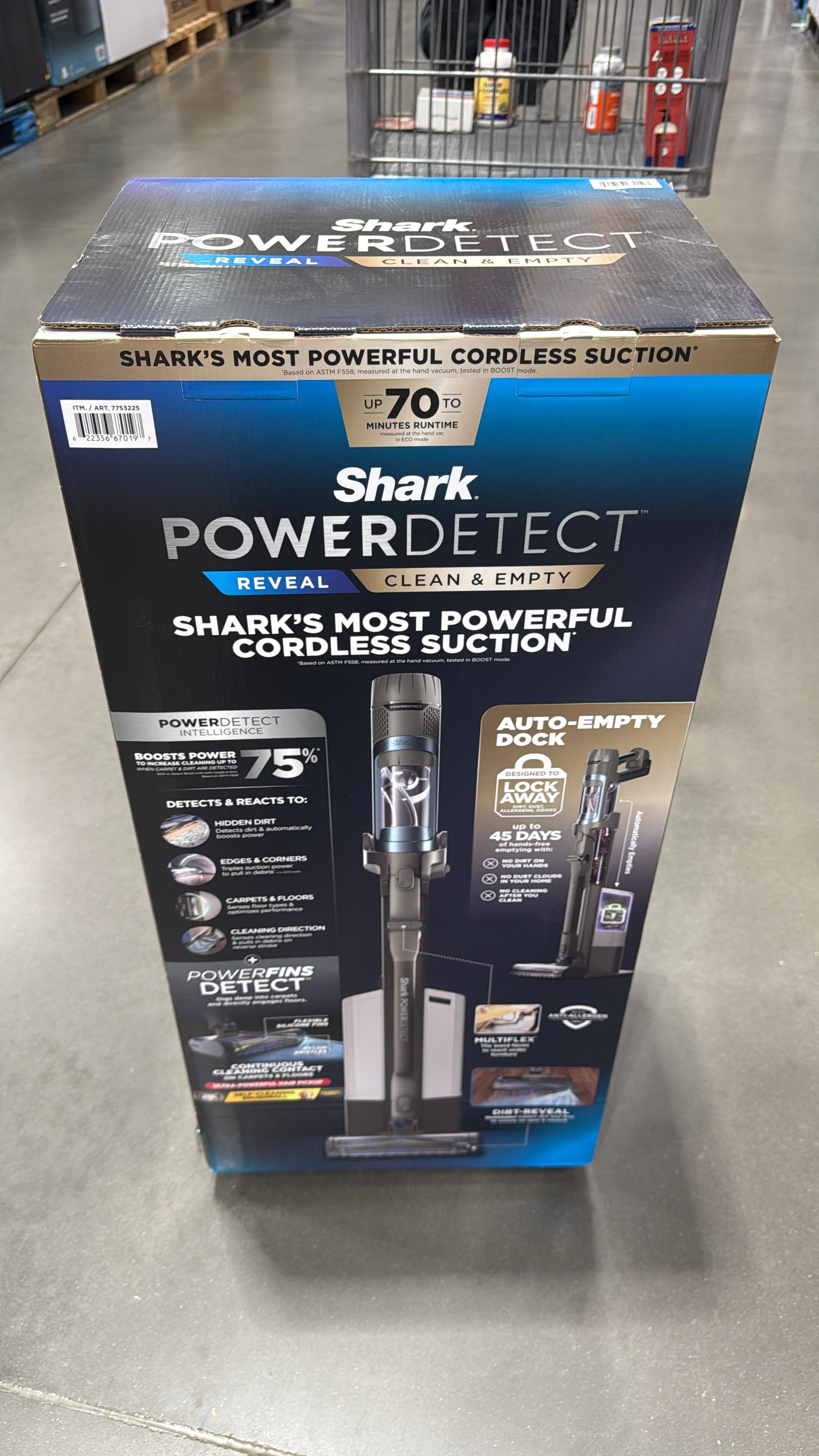 Shark PowerDetect Reveal Clean and Empty Cordless Stick Vacuum with Auto-Empty System