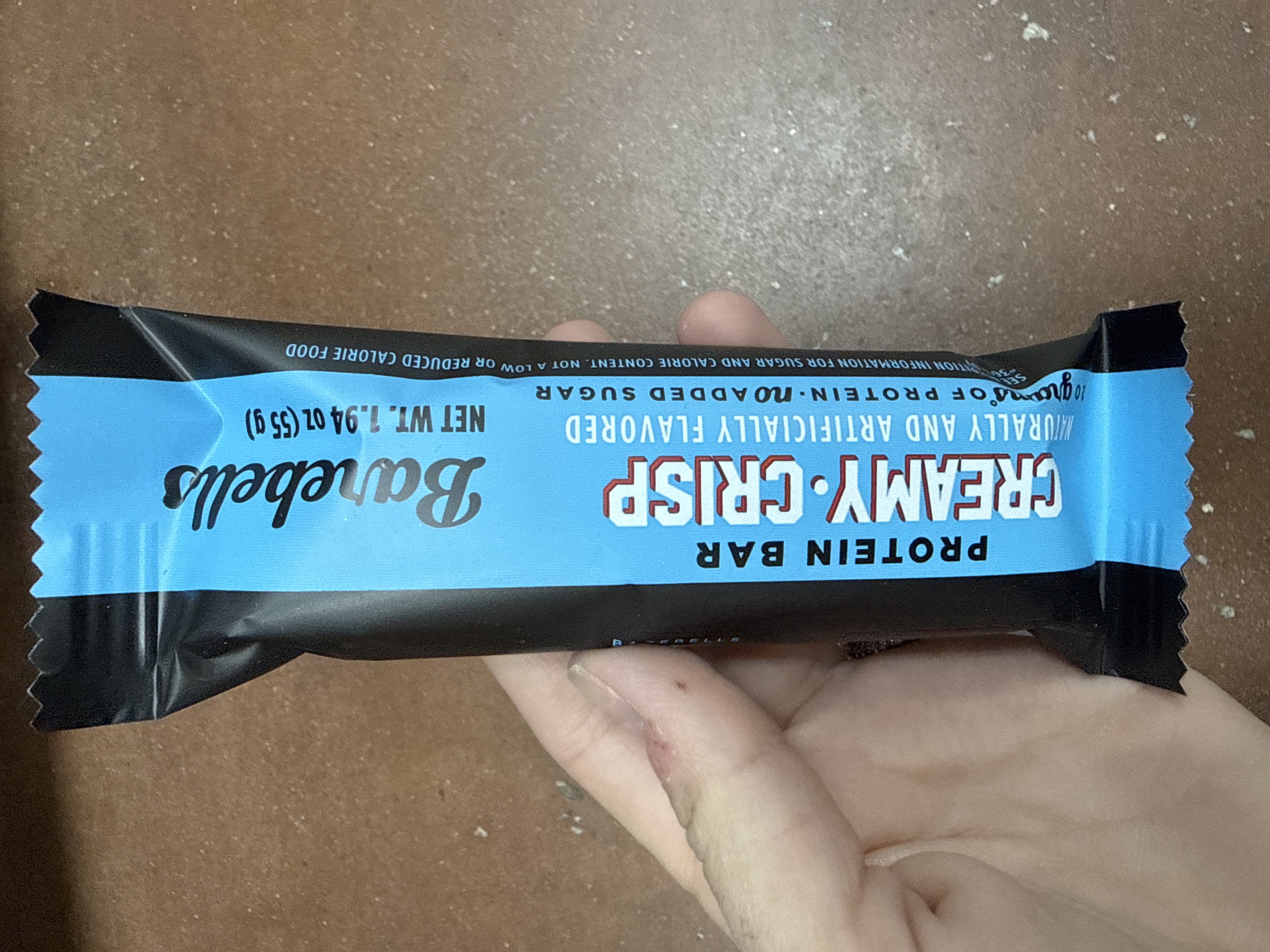 Barebellscreamy crisp protein bar 55g 