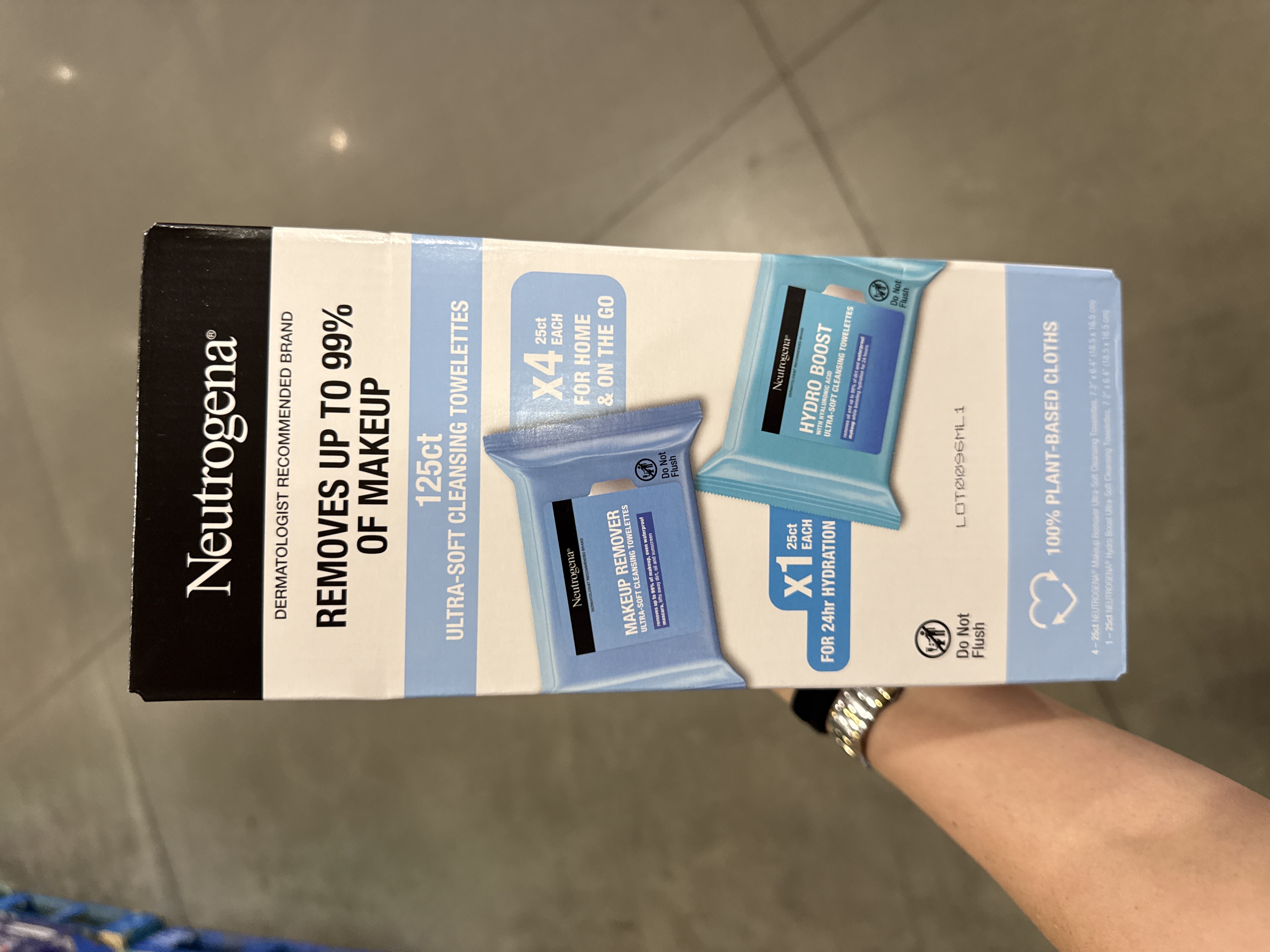 Neutrogena makeup remover wipes 5 pack 125ct