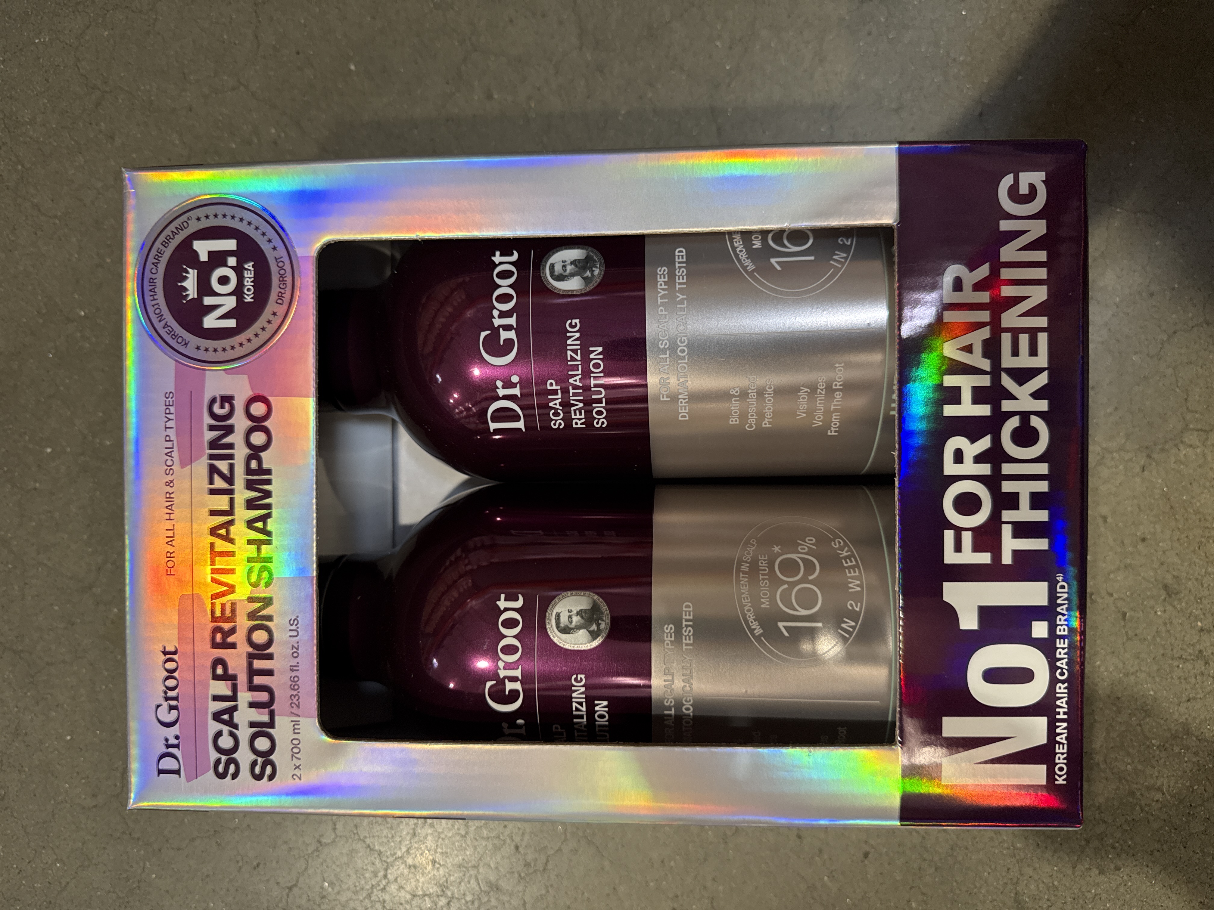 Dr. Groot scalp revitalizing shampoo 700ml set of 2 