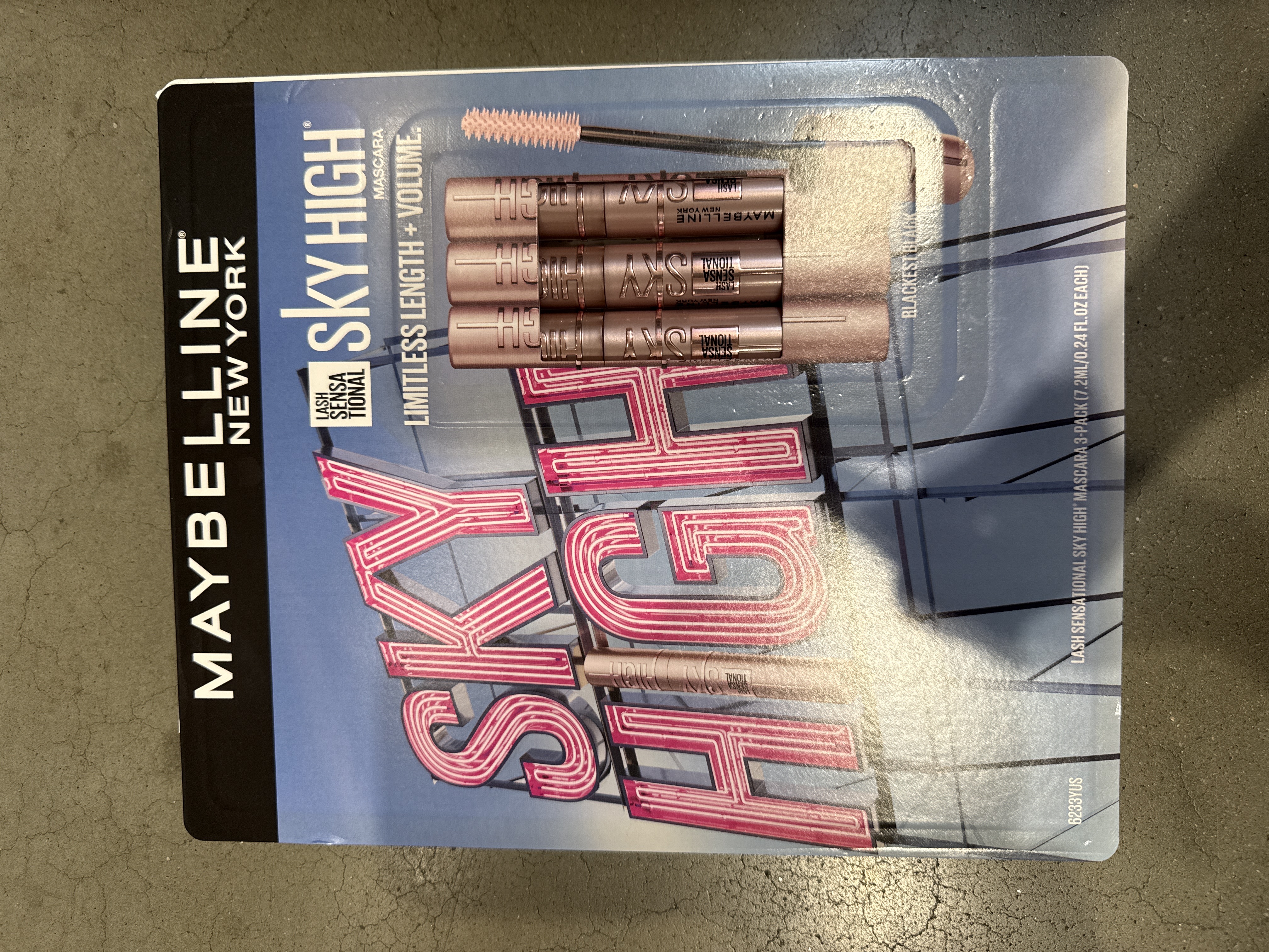 Maybelline skyhigh mascara 3 pack color black