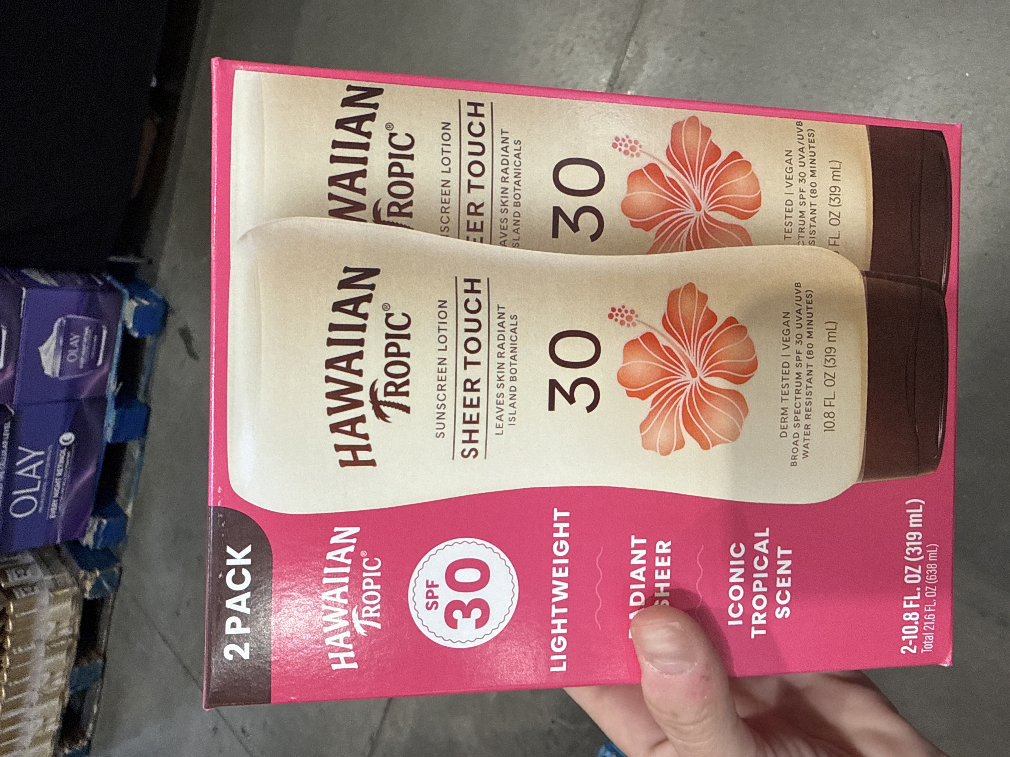 Hawaiian tropic sheer touch spf 30 lotion 2 pack, 319ml each