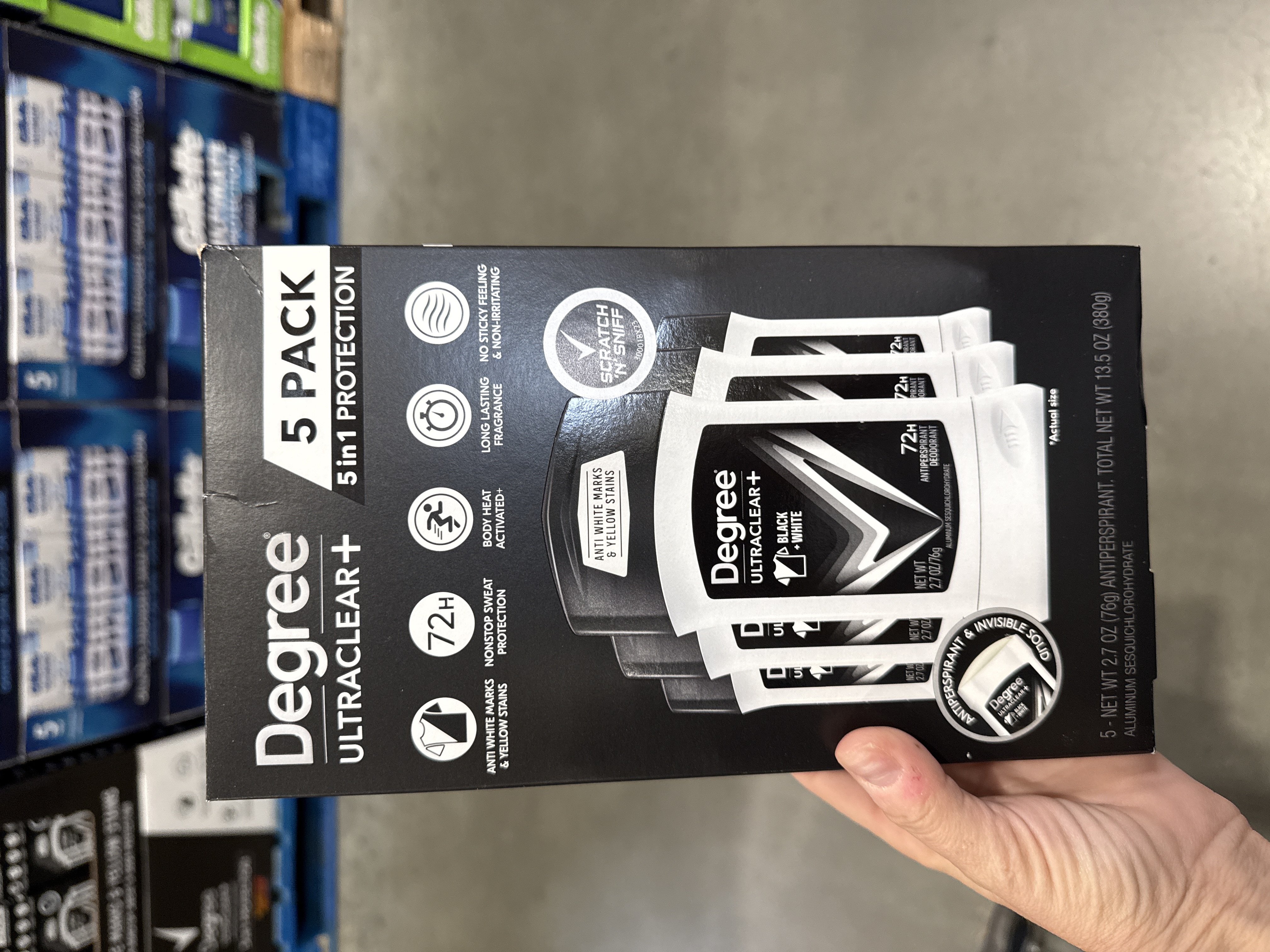 Degree ultraclear deodorant for men 5 pack 76g each