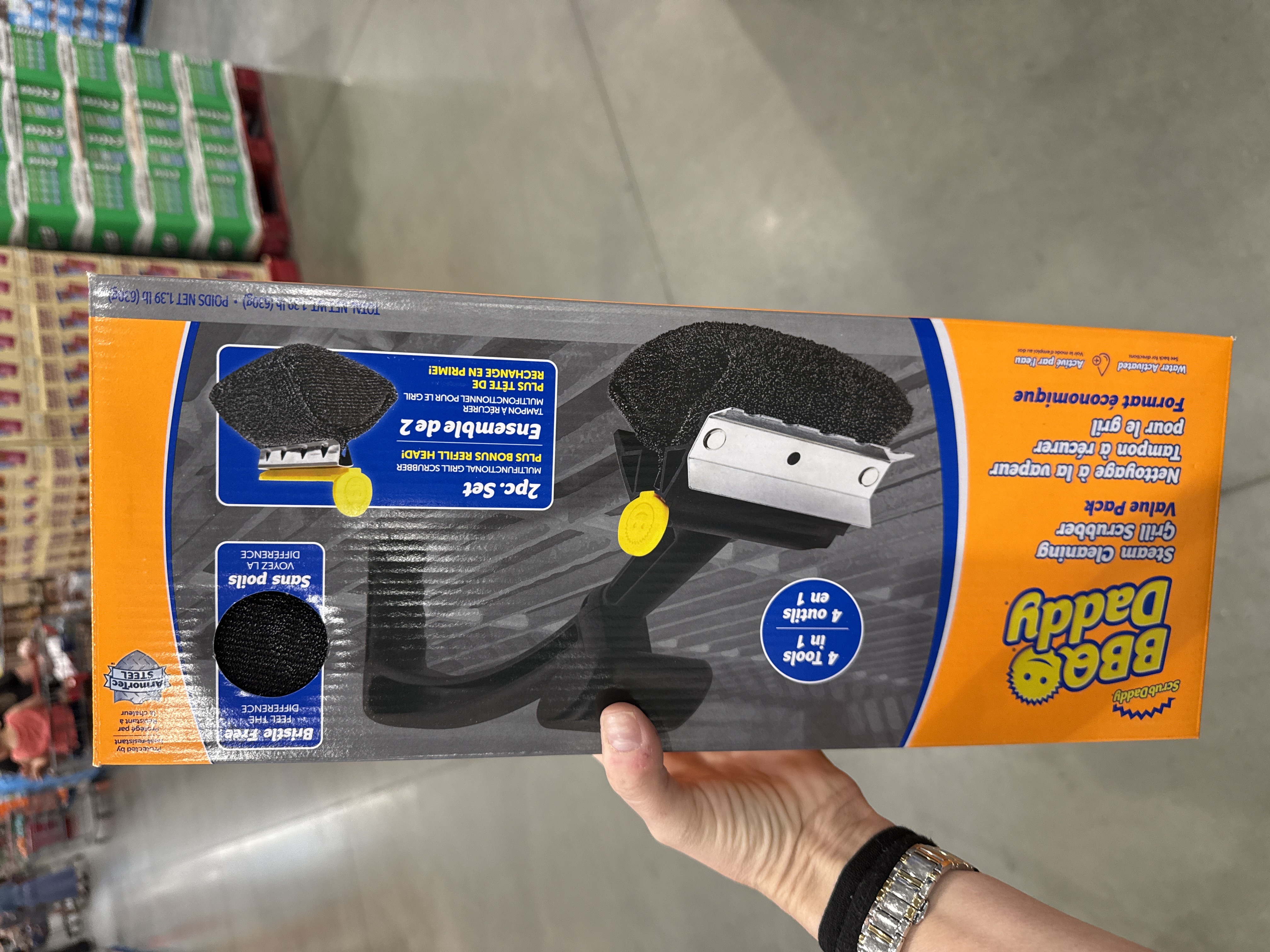 Scrub daddy BBQ daddy steam cleaning grill brush