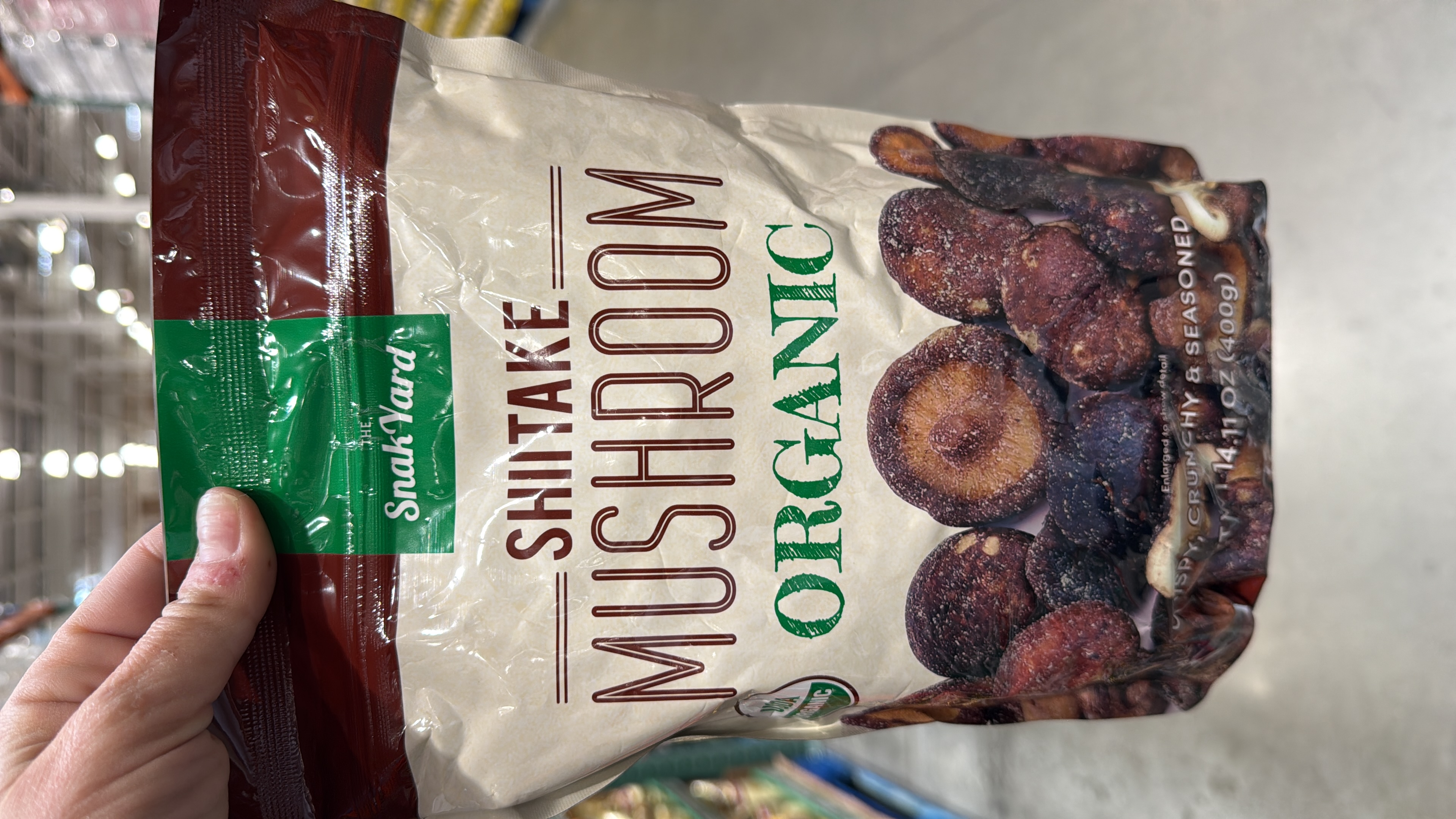 Snack yard Organic shitake mushroom chips 400g