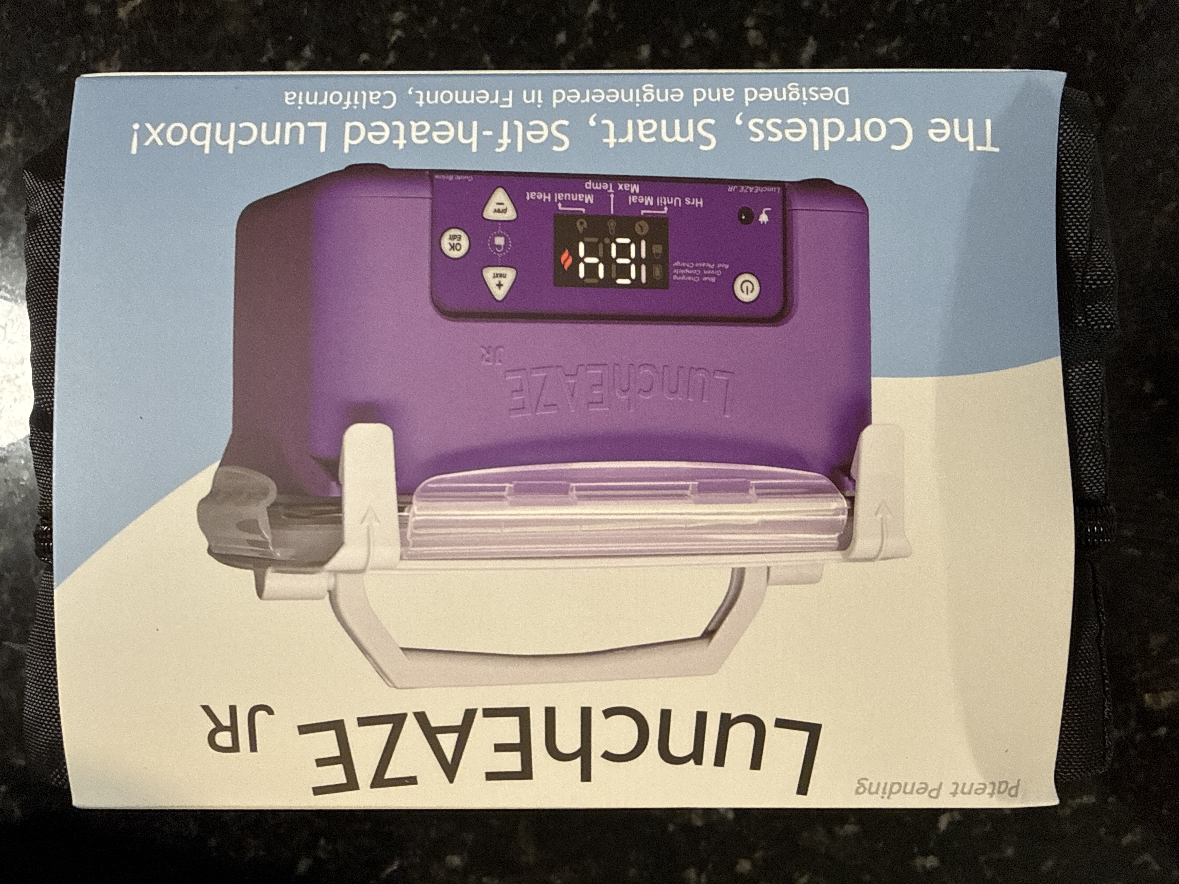 LunchEaze jr cordless self heating lunchbox - PURPLE