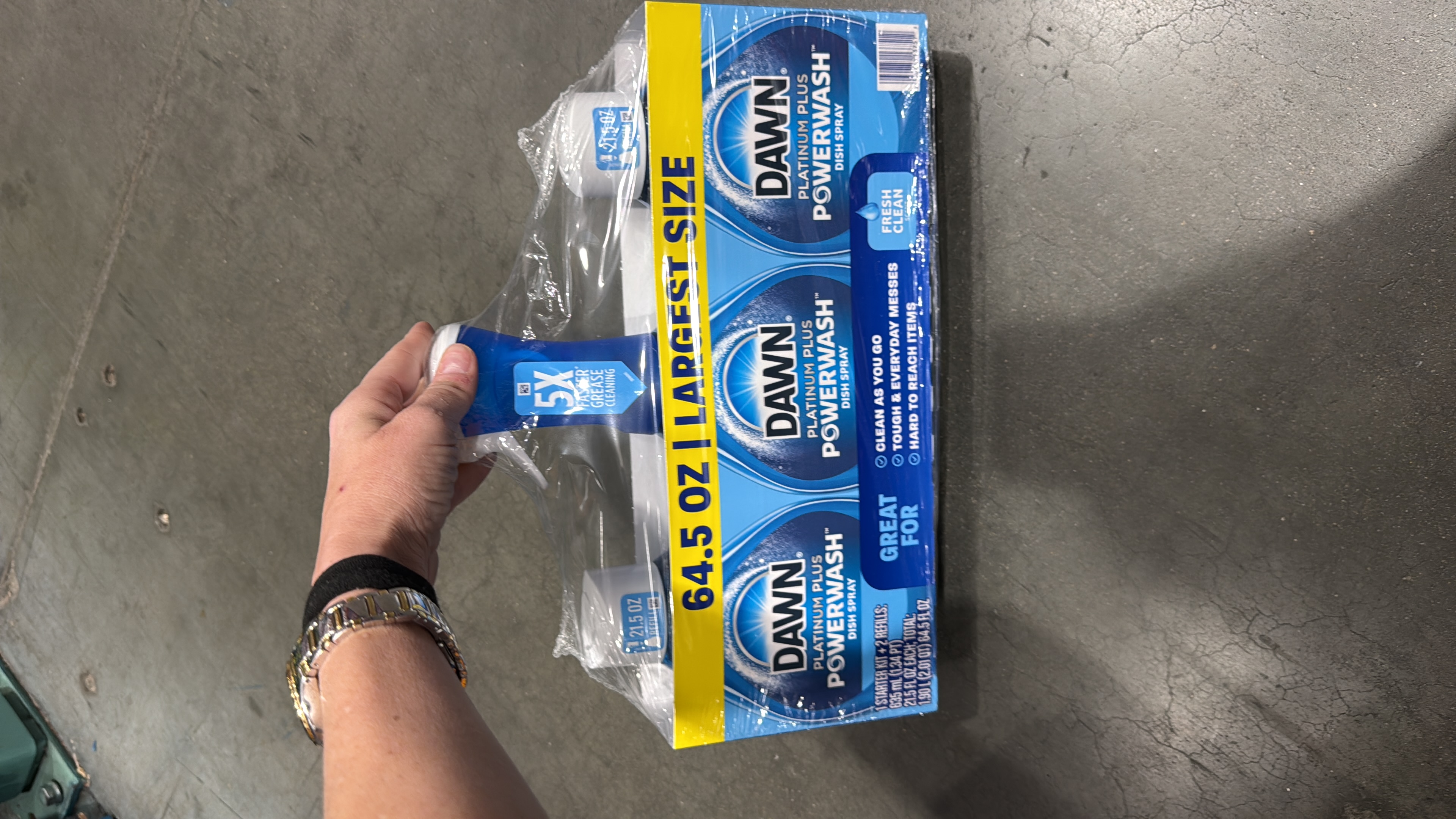 Dawn Platinum Plus Powerwash Dish Soap Spray, Fresh Clean, 1 Starter Kit + 2 Refills