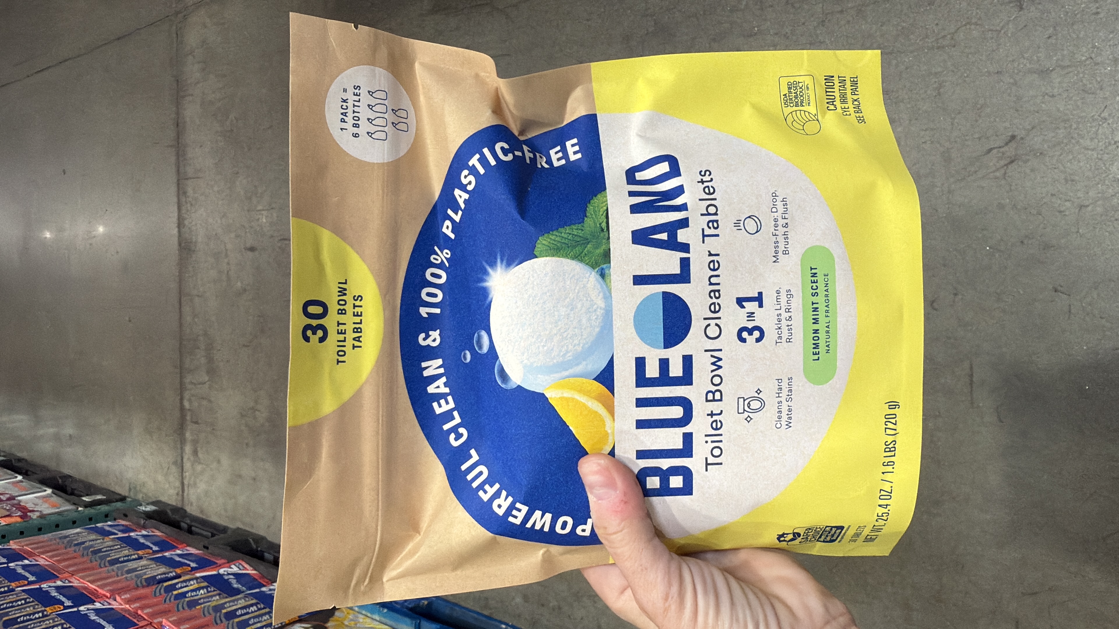 Blueland Toilet Bowl Cleaner Tablets, Peppermint Eucalyptus, 30-count