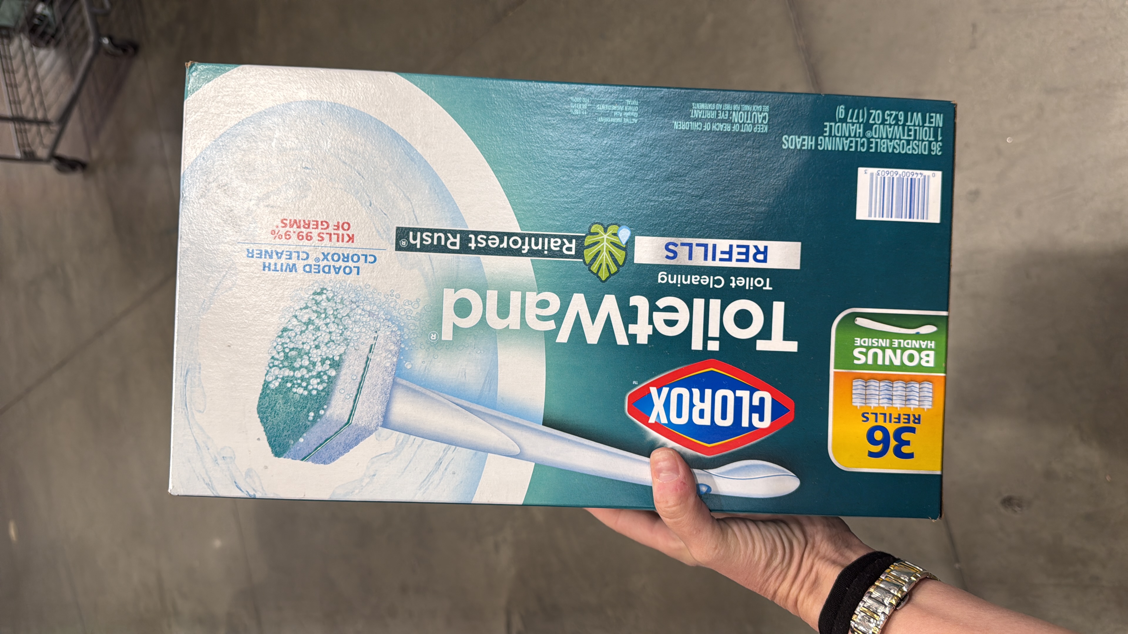 Clorox ToiletWand Disposable Toilet Cleaning System, Rainforest Rush, 1 Wand & 36 Refills