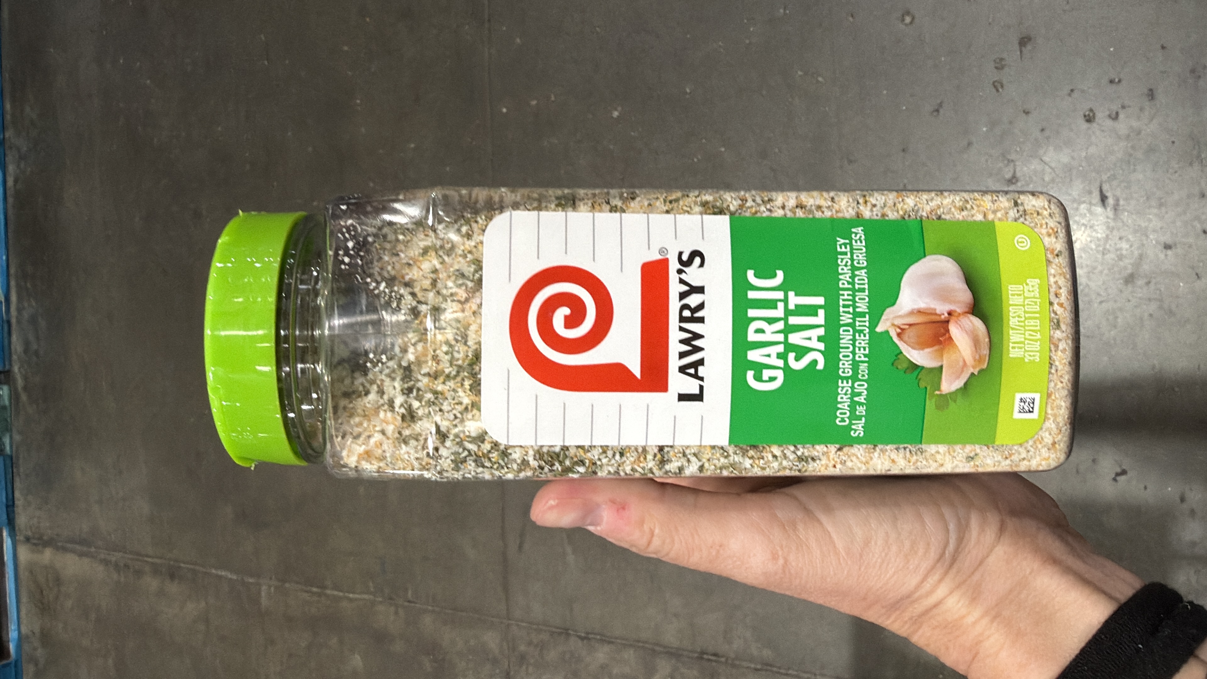 Lawry's Coarse Ground Garlic Salt with Parsley, 33 oz