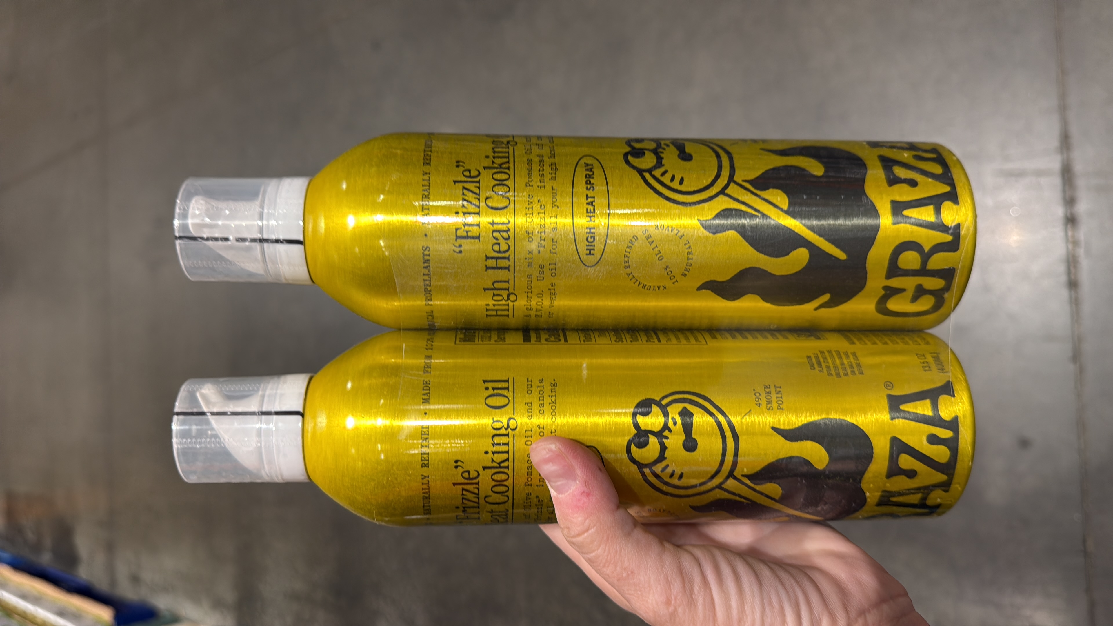 Grazza frizzle high heat cooking spray 2 pack, 13.5oz