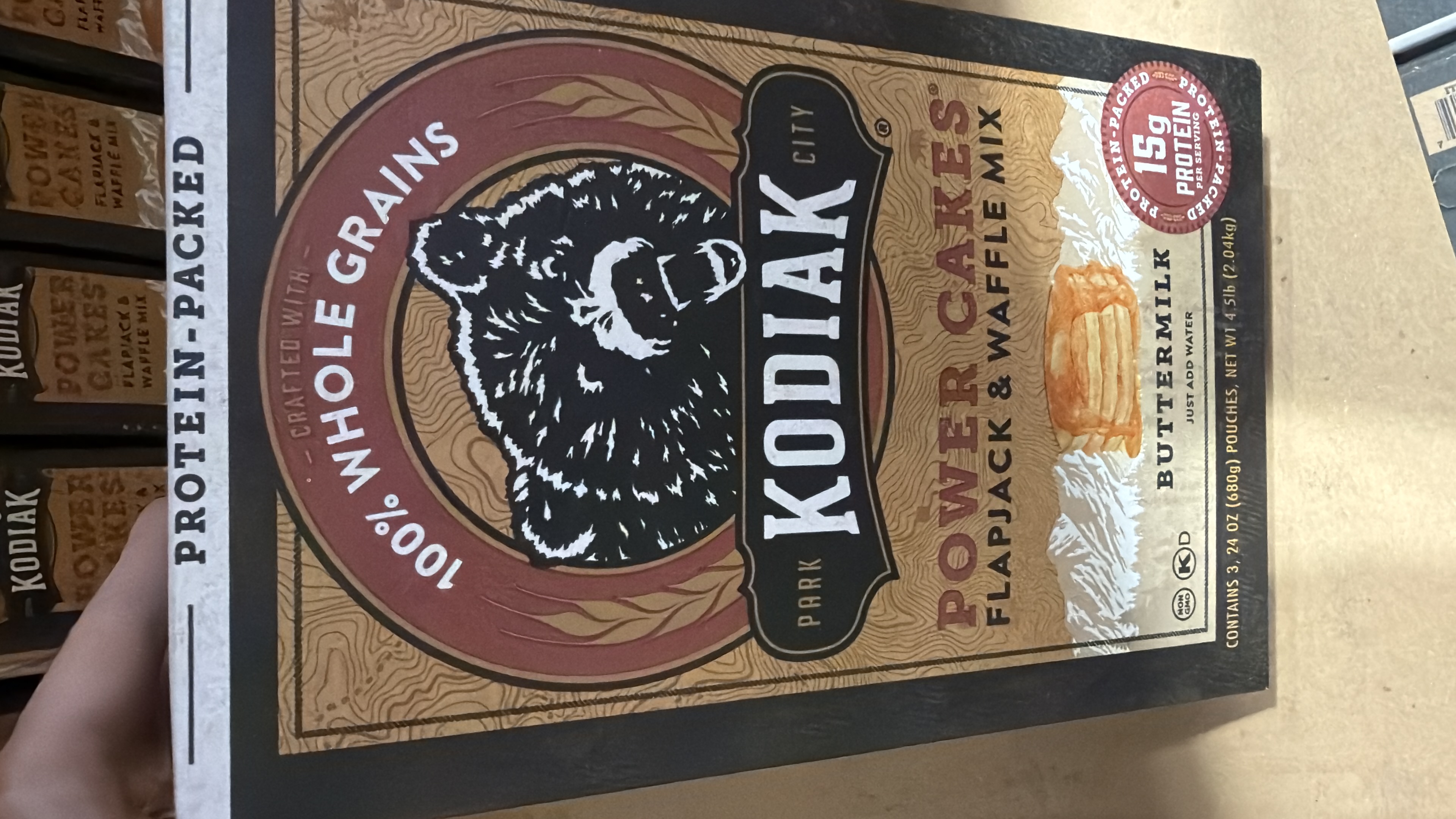 Kodiak power cakes flapjack and waffle mix buttermilk 3 packs of 24oz 