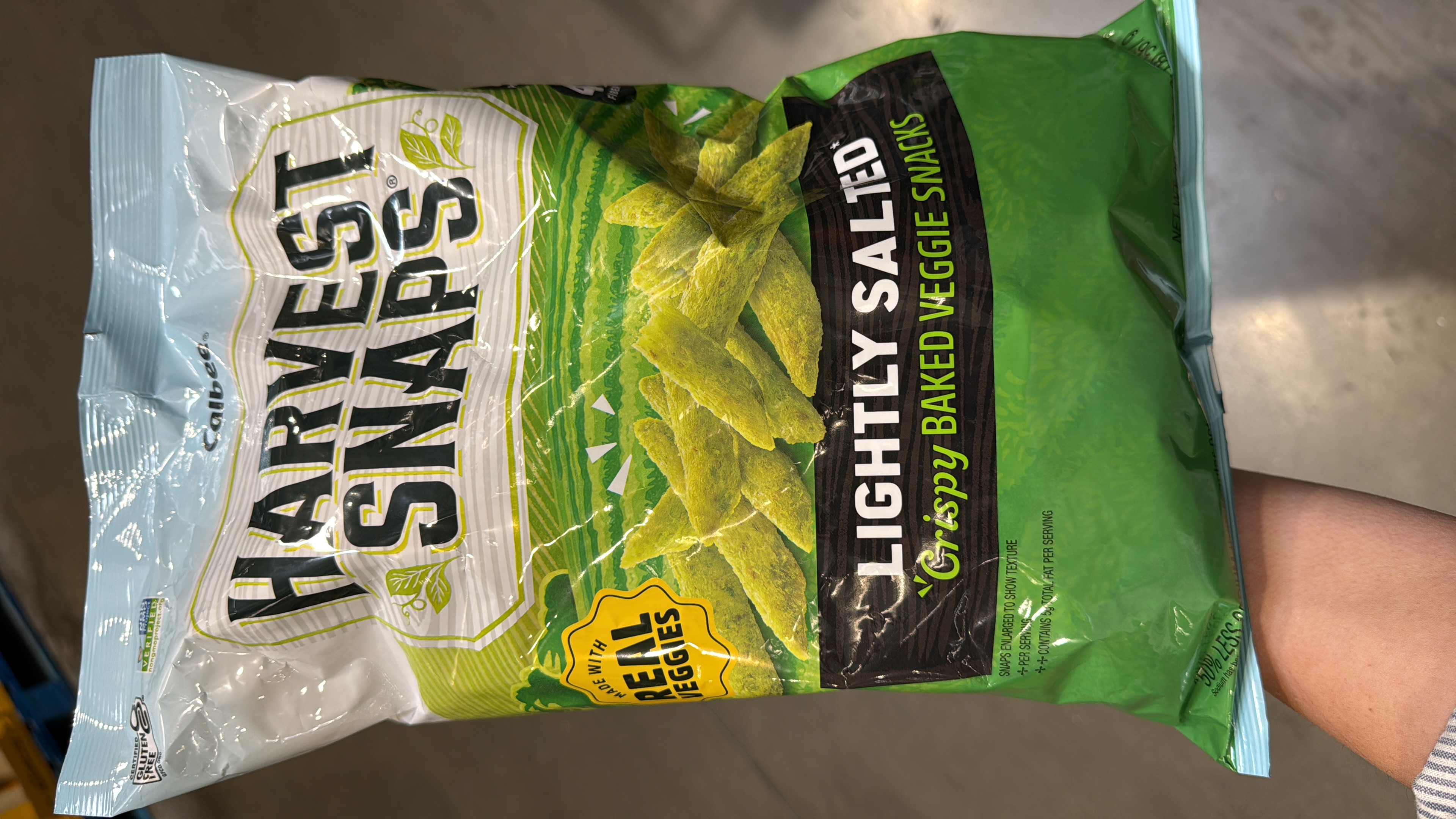 Hasvest Snaps lightly salted crispy baked veggie snacks 567g