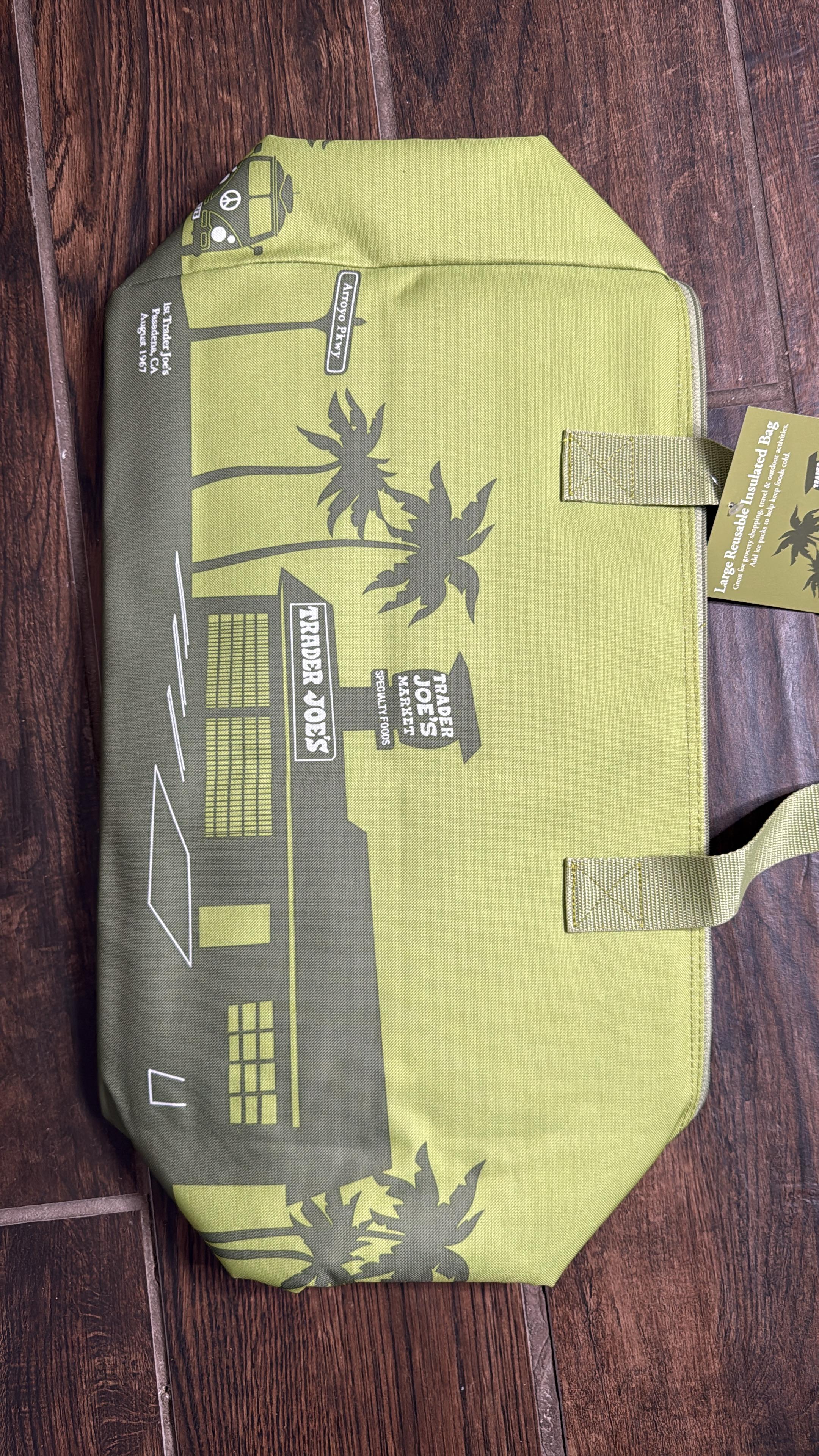 Trader joes insulated shopping bag GREEN