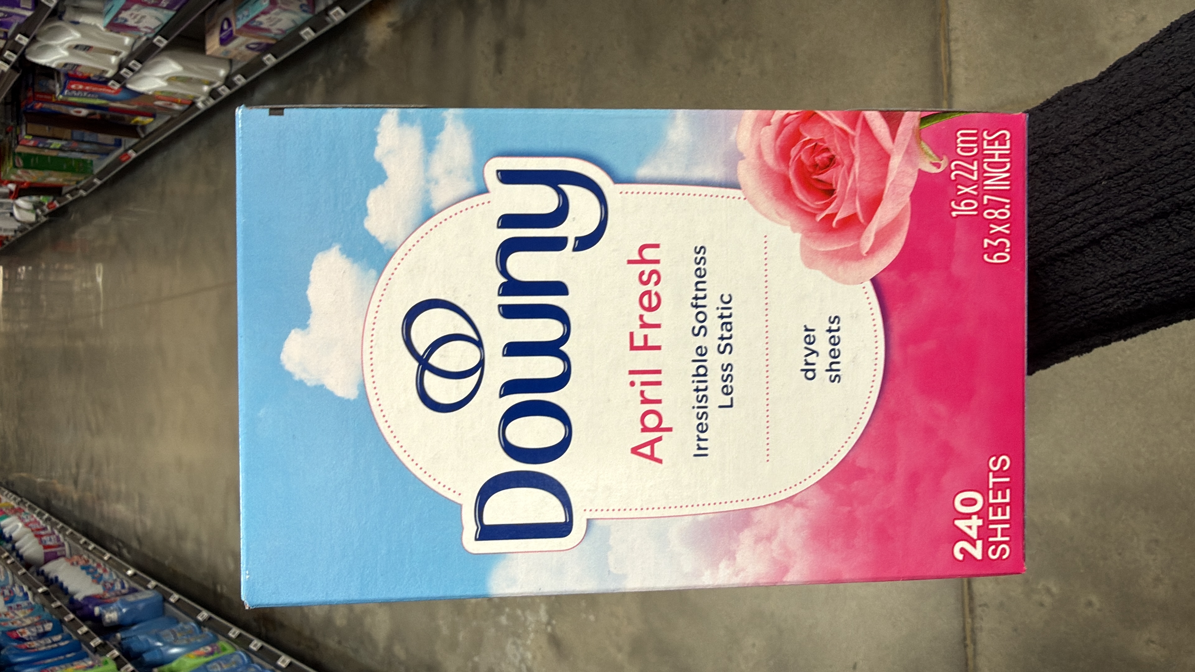 Downy Fabric Softener Dryer Sheets, April Fresh Scent, 240 Count