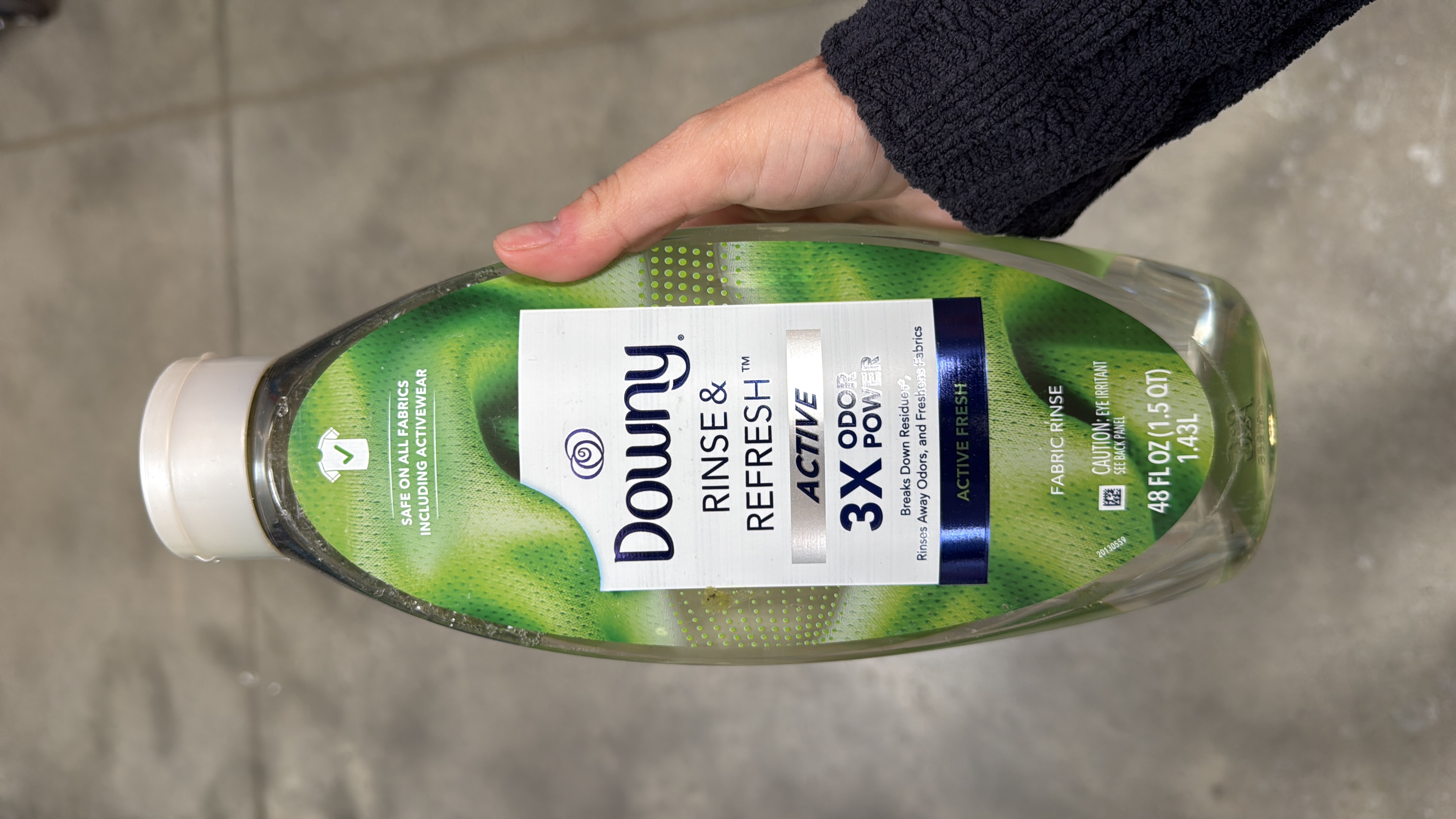 Downy Rinse Out Odor Laundry Rinse, Tackles Tough Odors and Refreshes, Active Scent, 48 fl oz