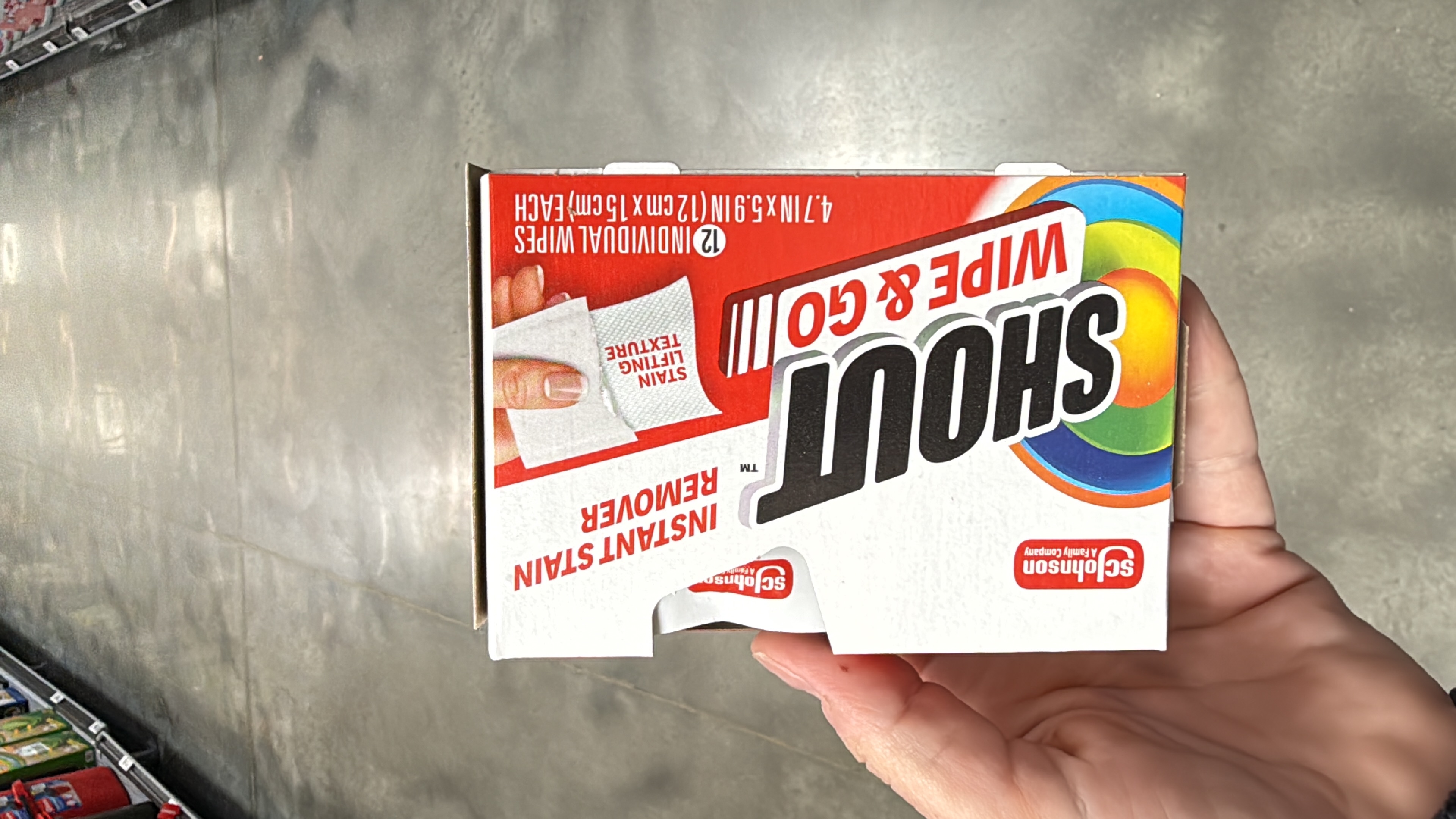 Shout Wipe & Go, Laundry Instant Stain Remover, 12 Wipes