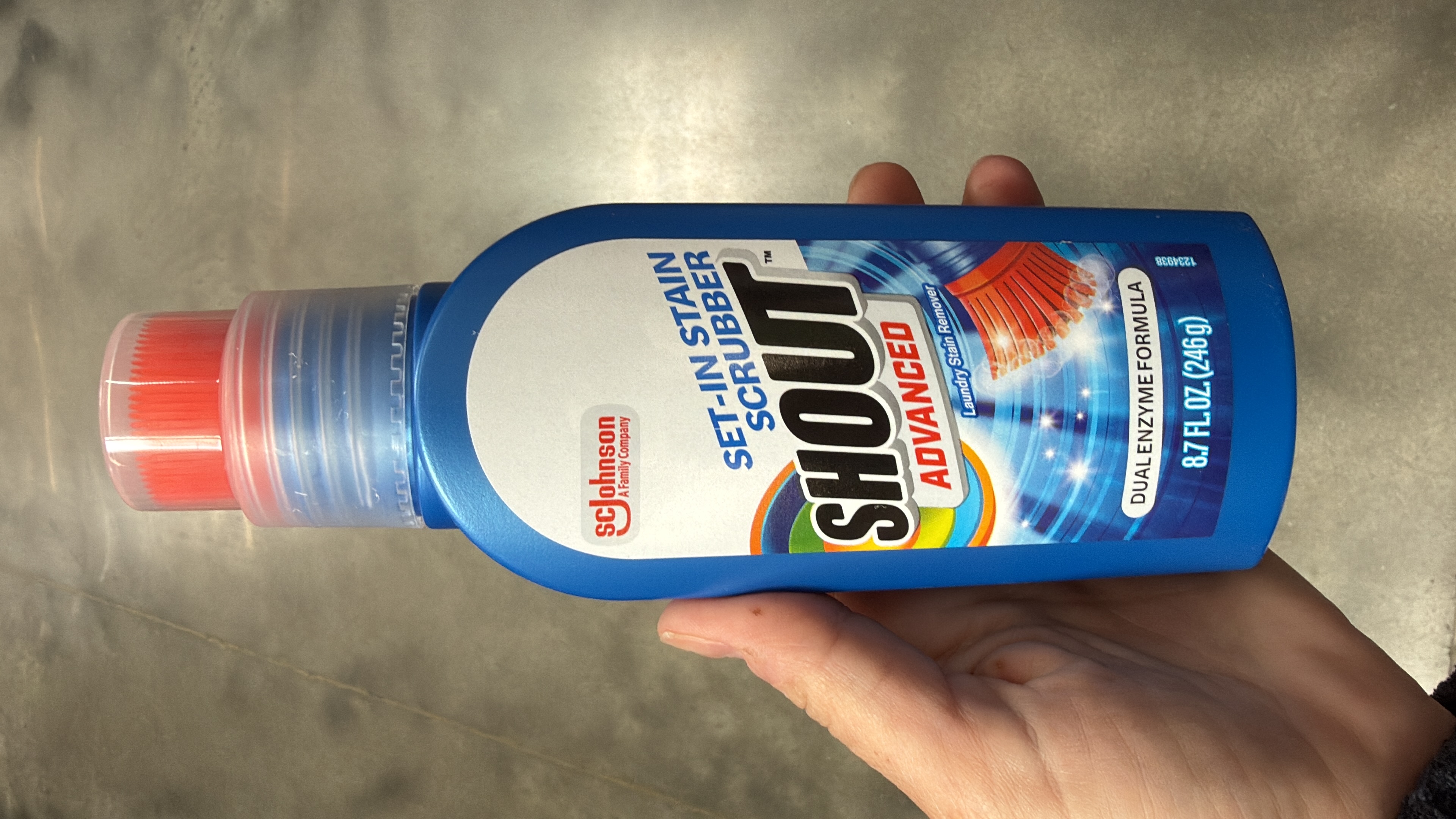 Shout Advanced&nbsp;Laundry Stain Remover,Ultra Concentrated Gel Brush, 8.7 Ounce