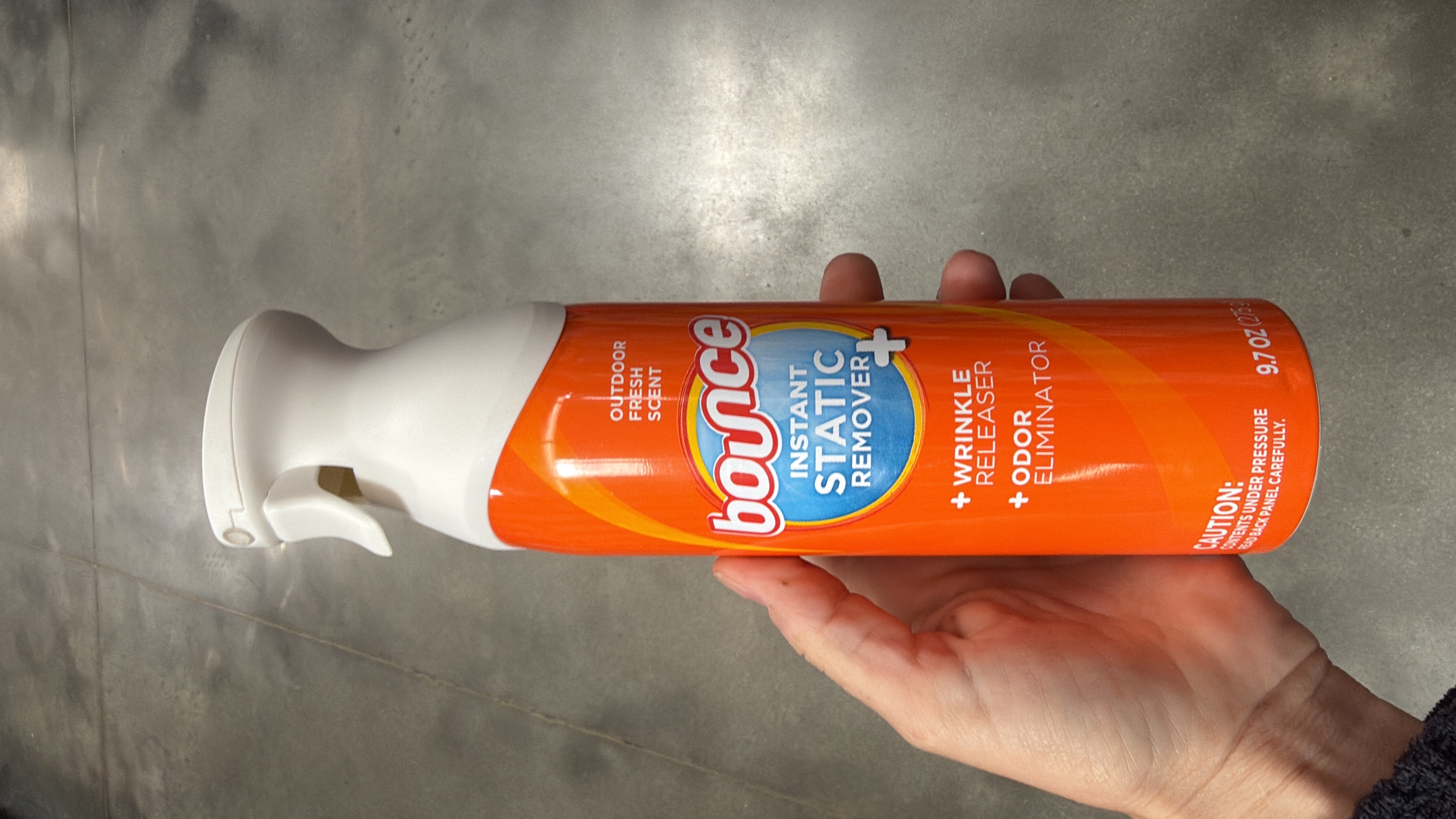 Bounce Rapid Touch-Up 3 in 1 Static Remover, Wrinkle Releaser, Fabric Refreshing Odor Eliminator, Fresh Scent, 9.7 oz