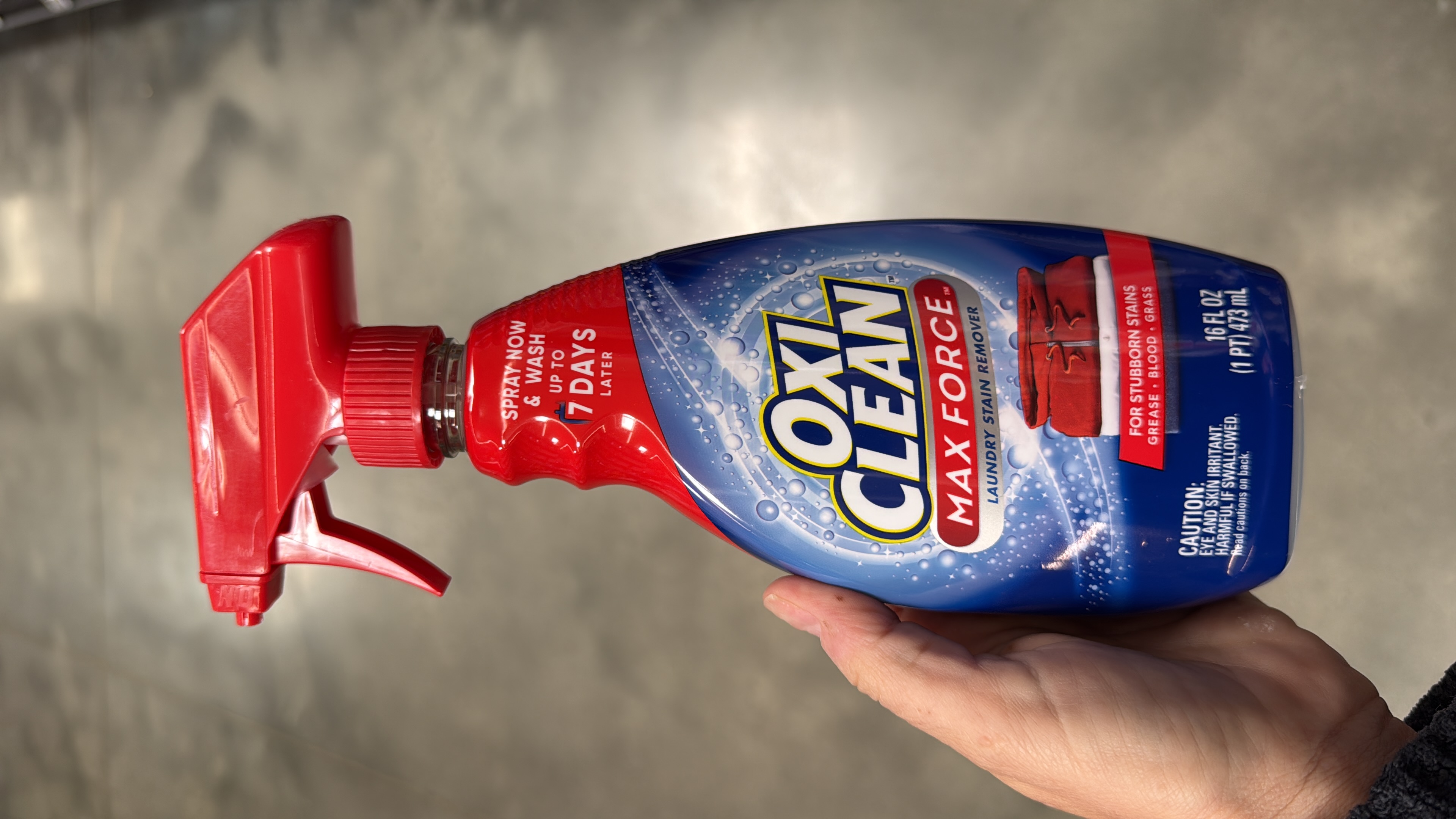 OxiClean Max Force Laundry Stain Remover Spray, Gentle Color-Safe Stain Treater, 16 fl oz