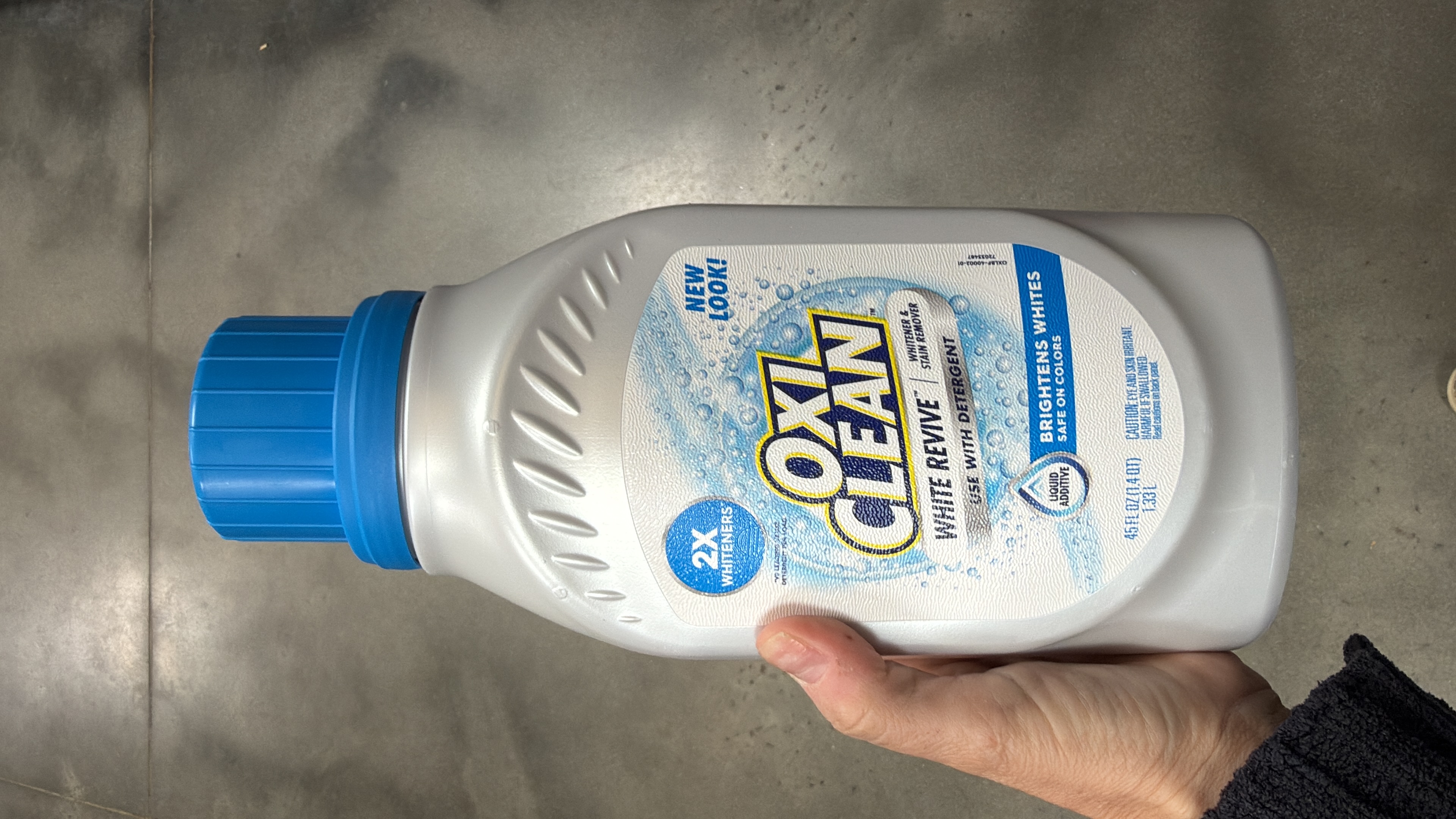 OxiClean White Revive Whitener & Stain Remover Liquid Additive, 45 fl oz