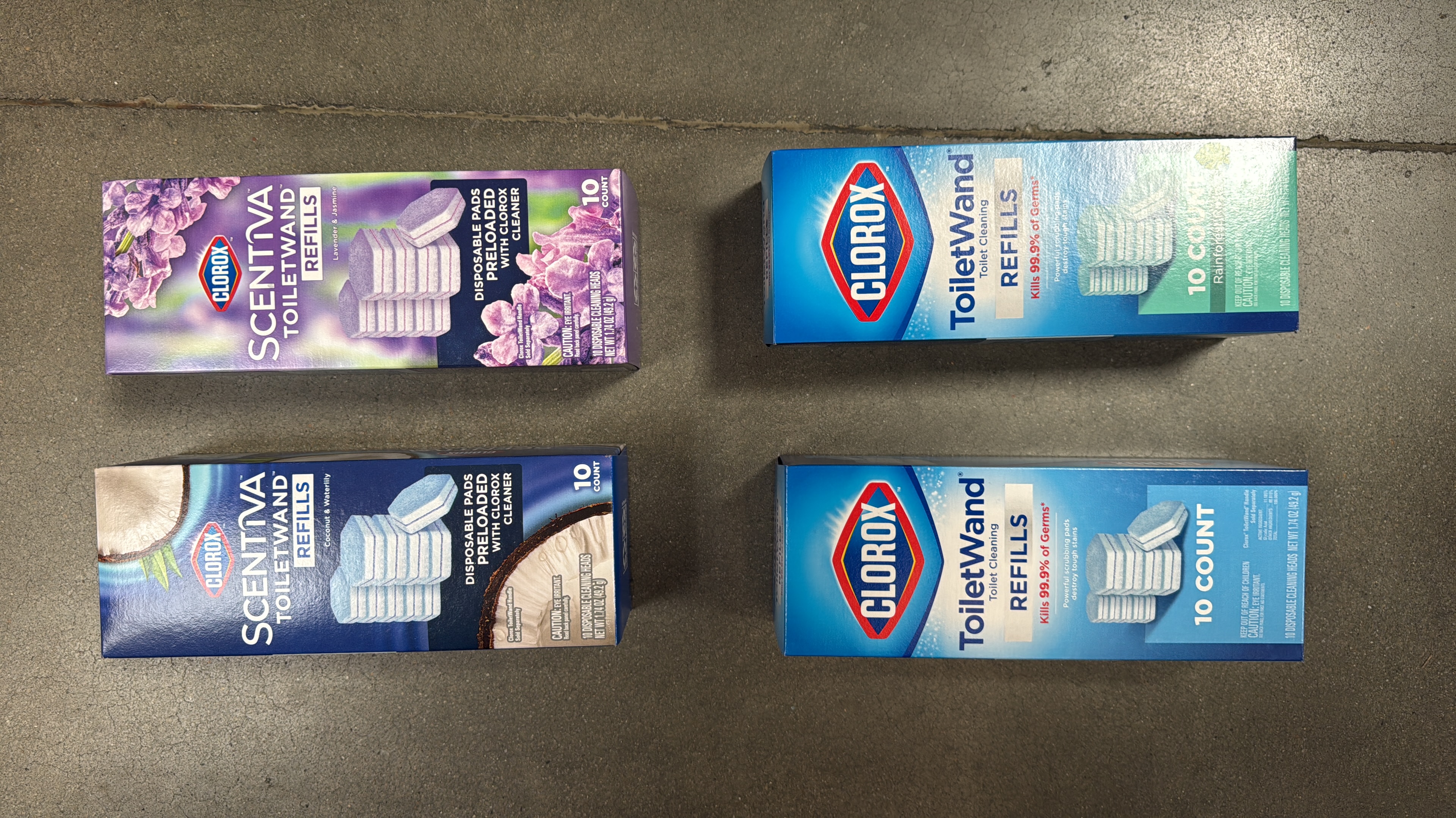 Clorox Scentiva ToiletWand Refills, COCONUT and WATERLILLY, 10 Count (1 unidade)