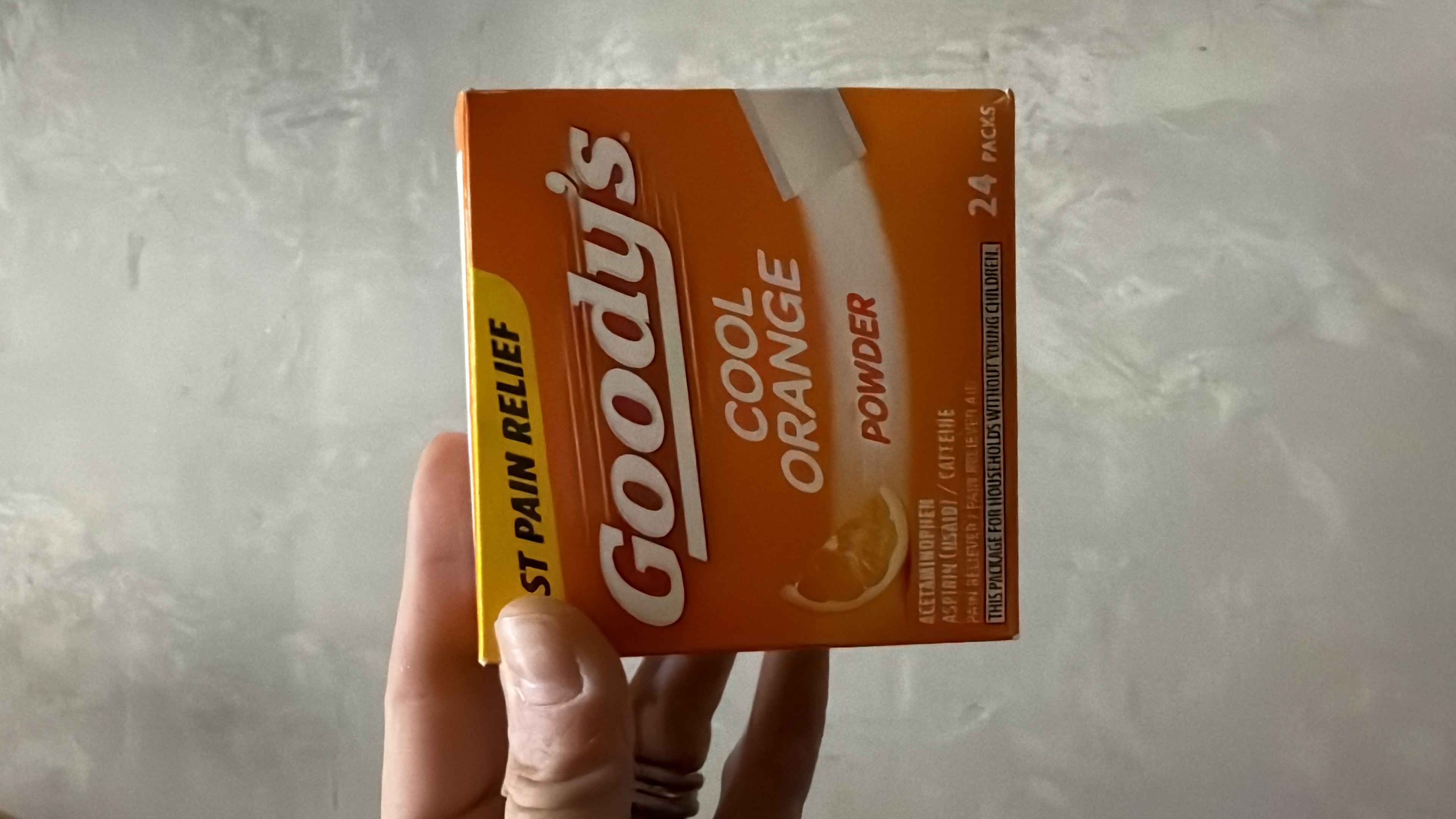Goody's Extra Strength Headache Powder, cool orange Flavor, 24 Powder Sticks