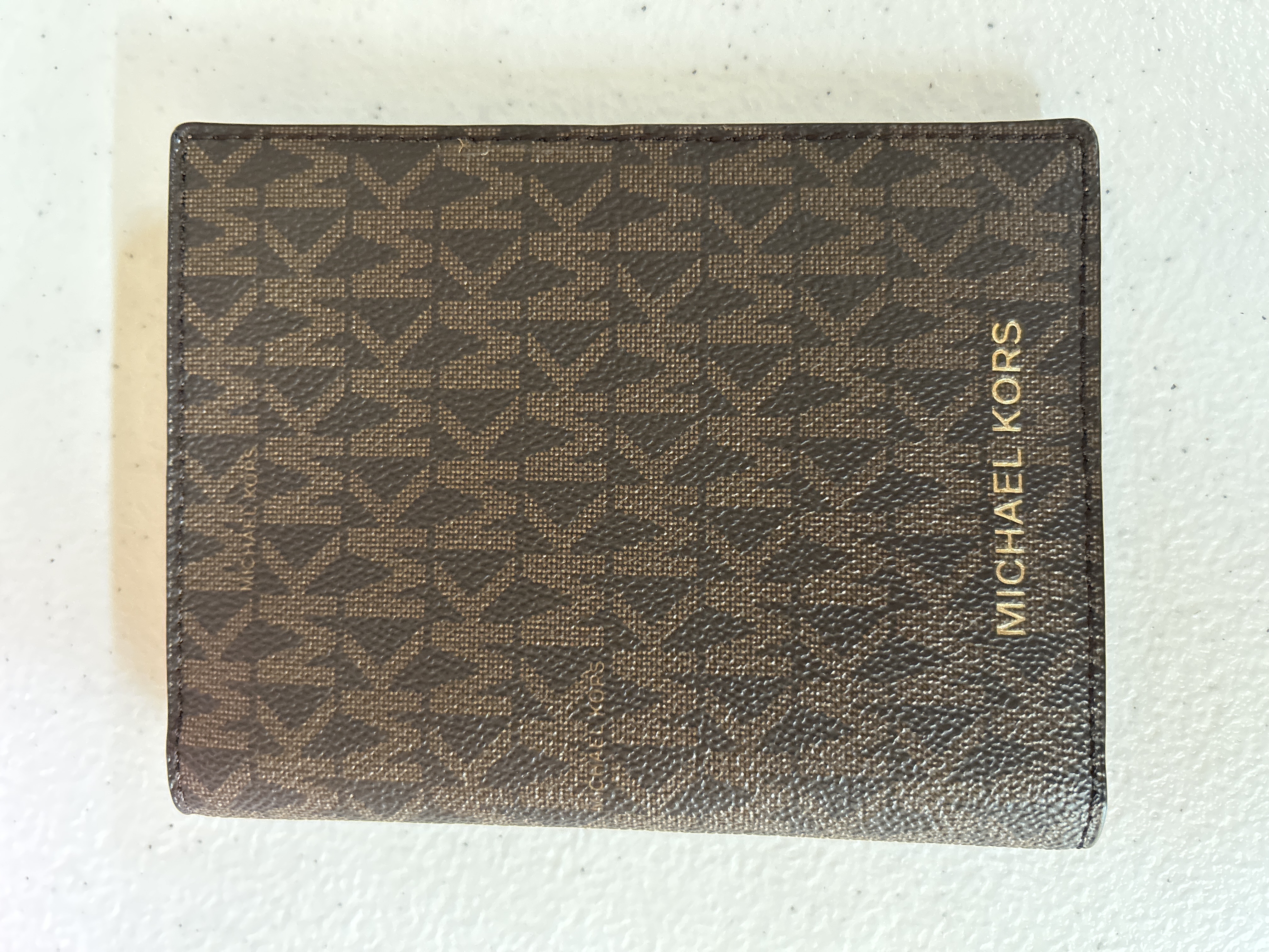 Michael Kors passport cover brown