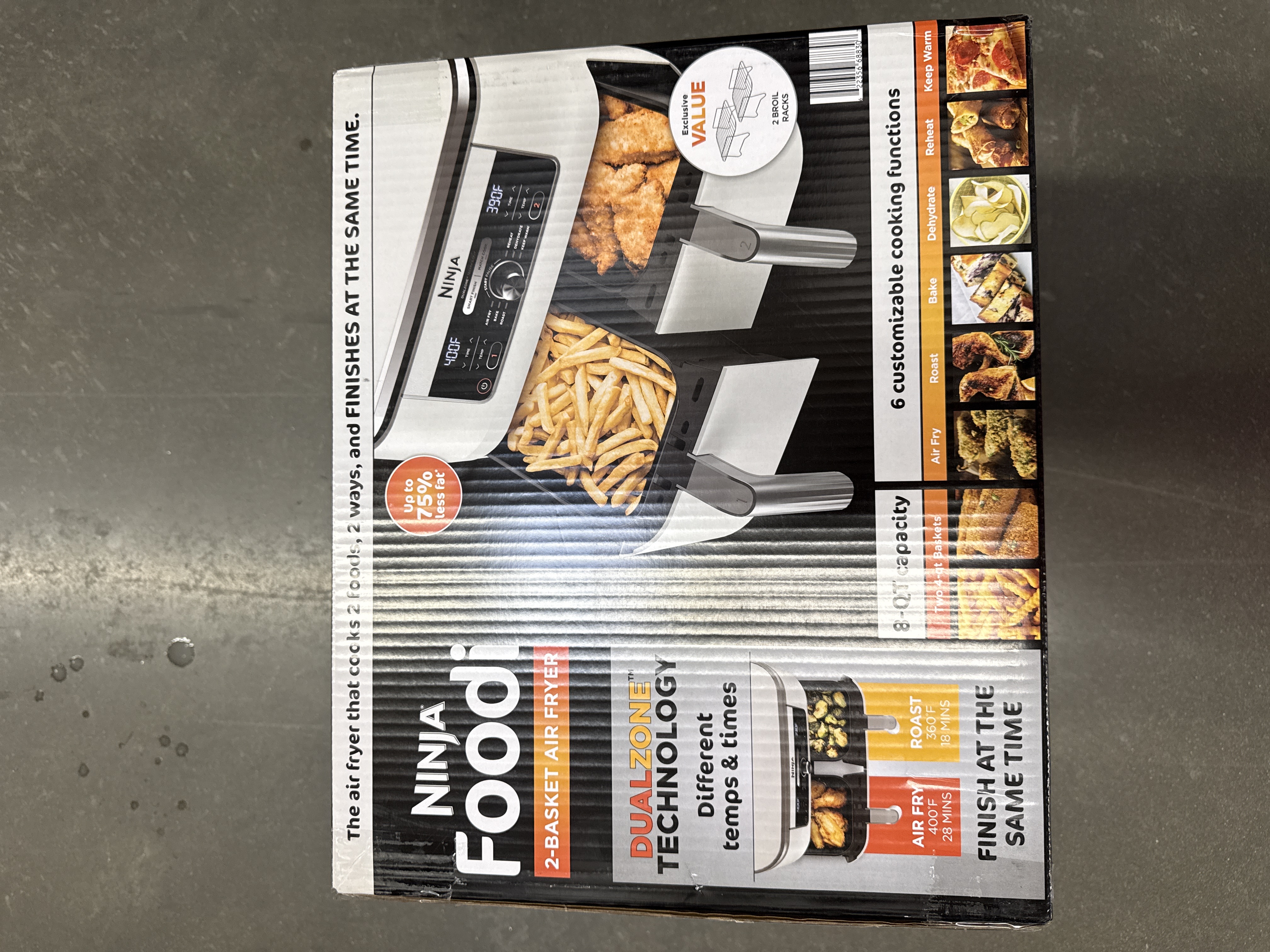 Ninja foodi 2 basket air fryer dual zone technology 