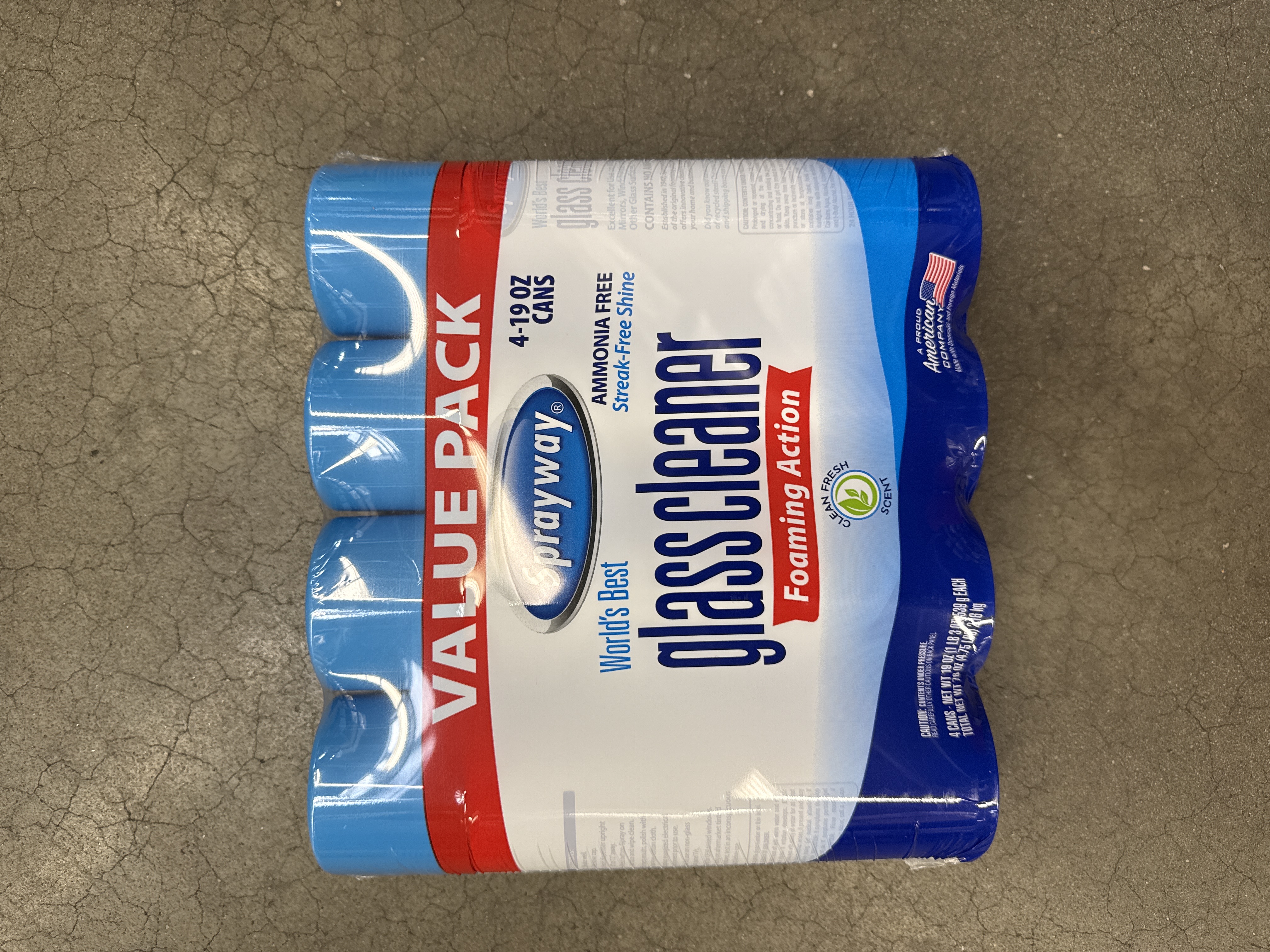 Sprayway glass cleaner 4 pack 19oz each