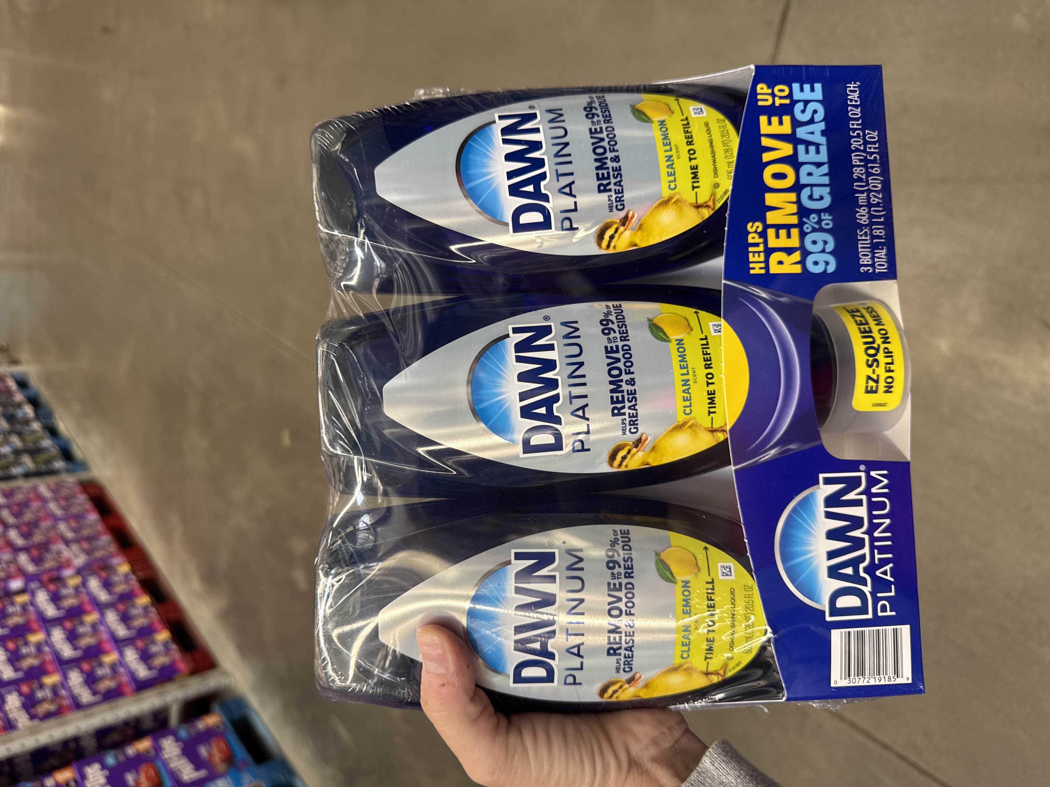 Dawn liquid dish, soap, 3 pack 20.5oz each