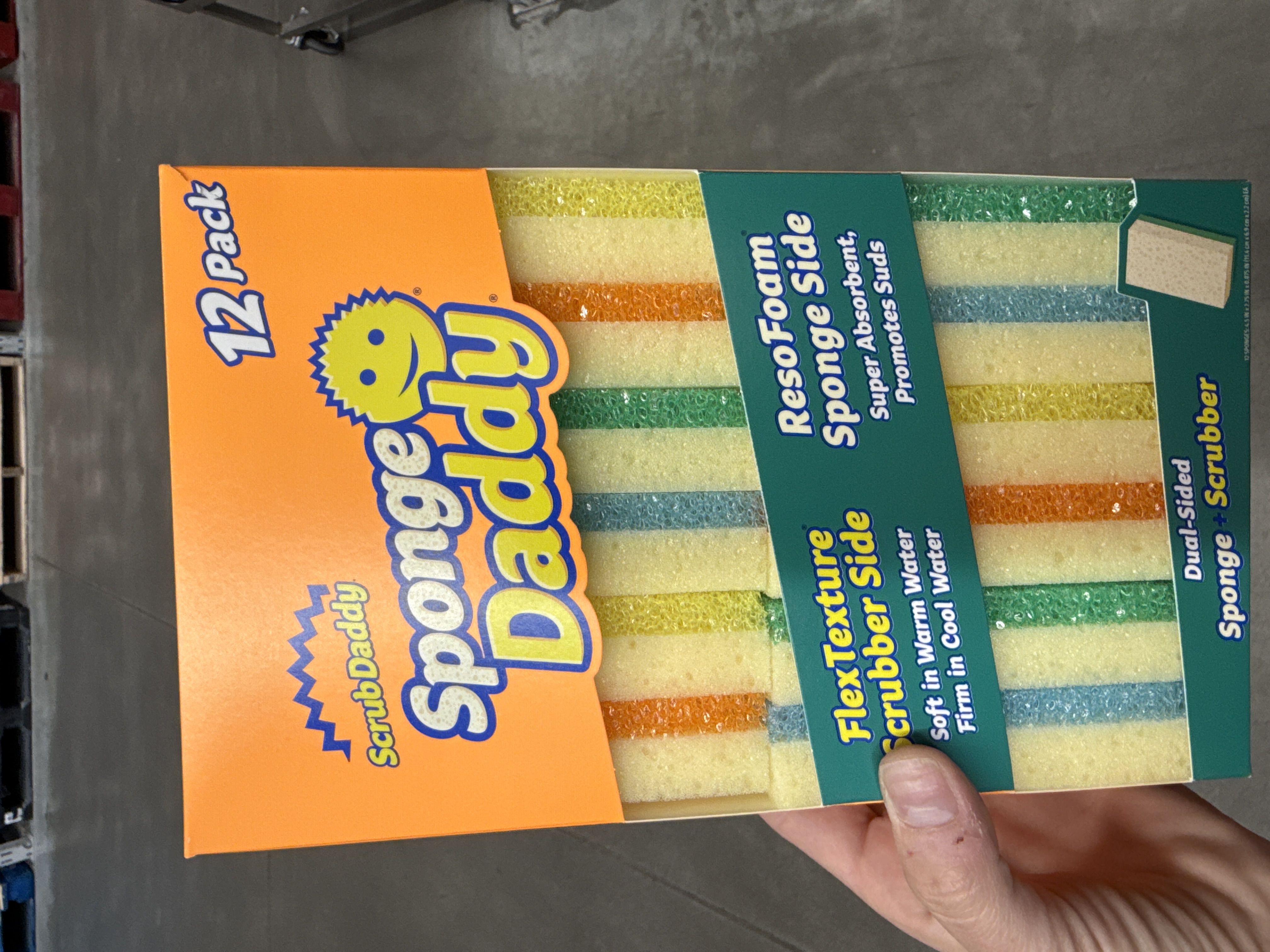 Scrubdaddy soonge daddy 12 pack dual sided dish sponges