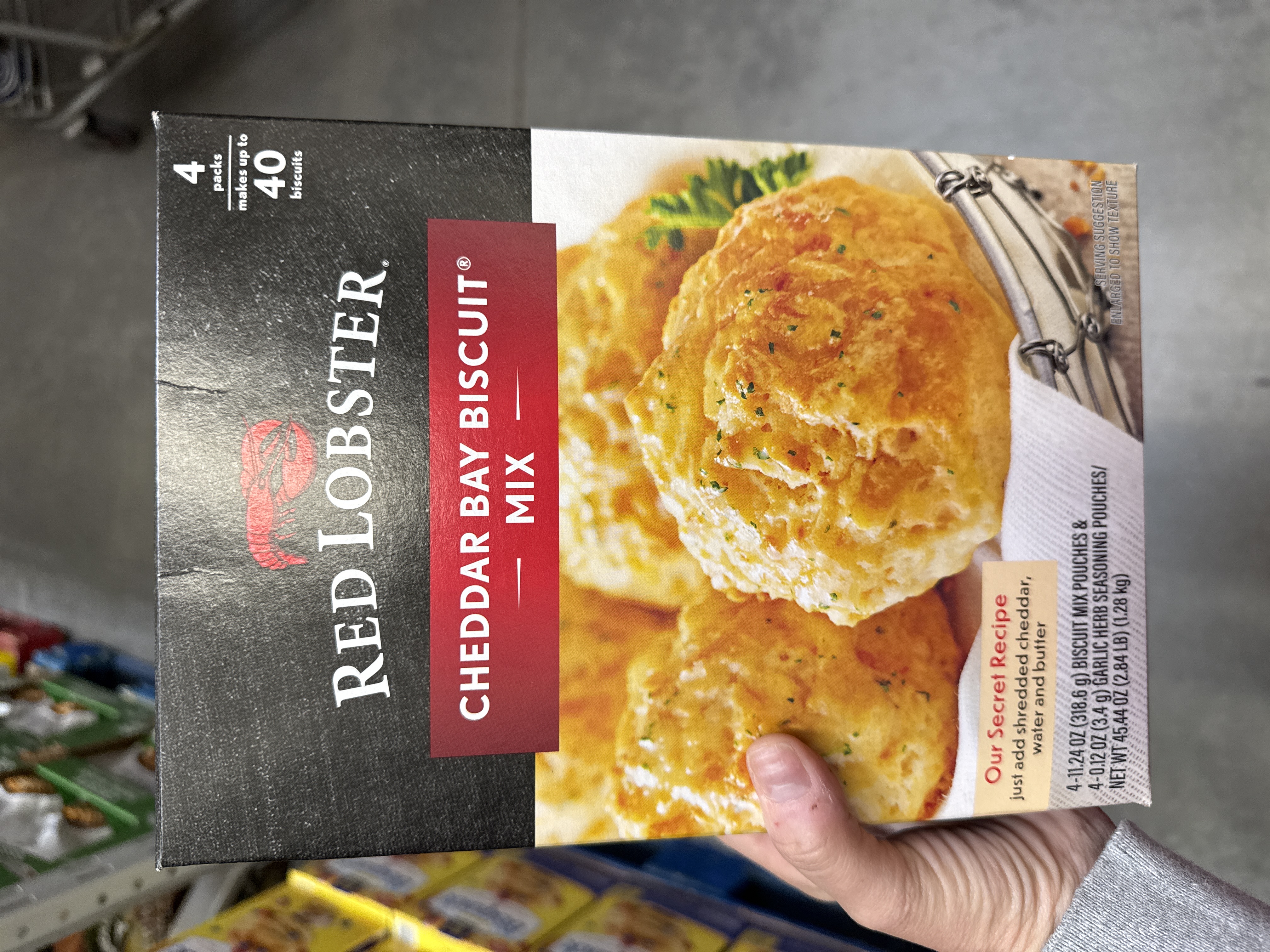 Red lobster cheddas bat biscuit mix 4 packs 1.28kg