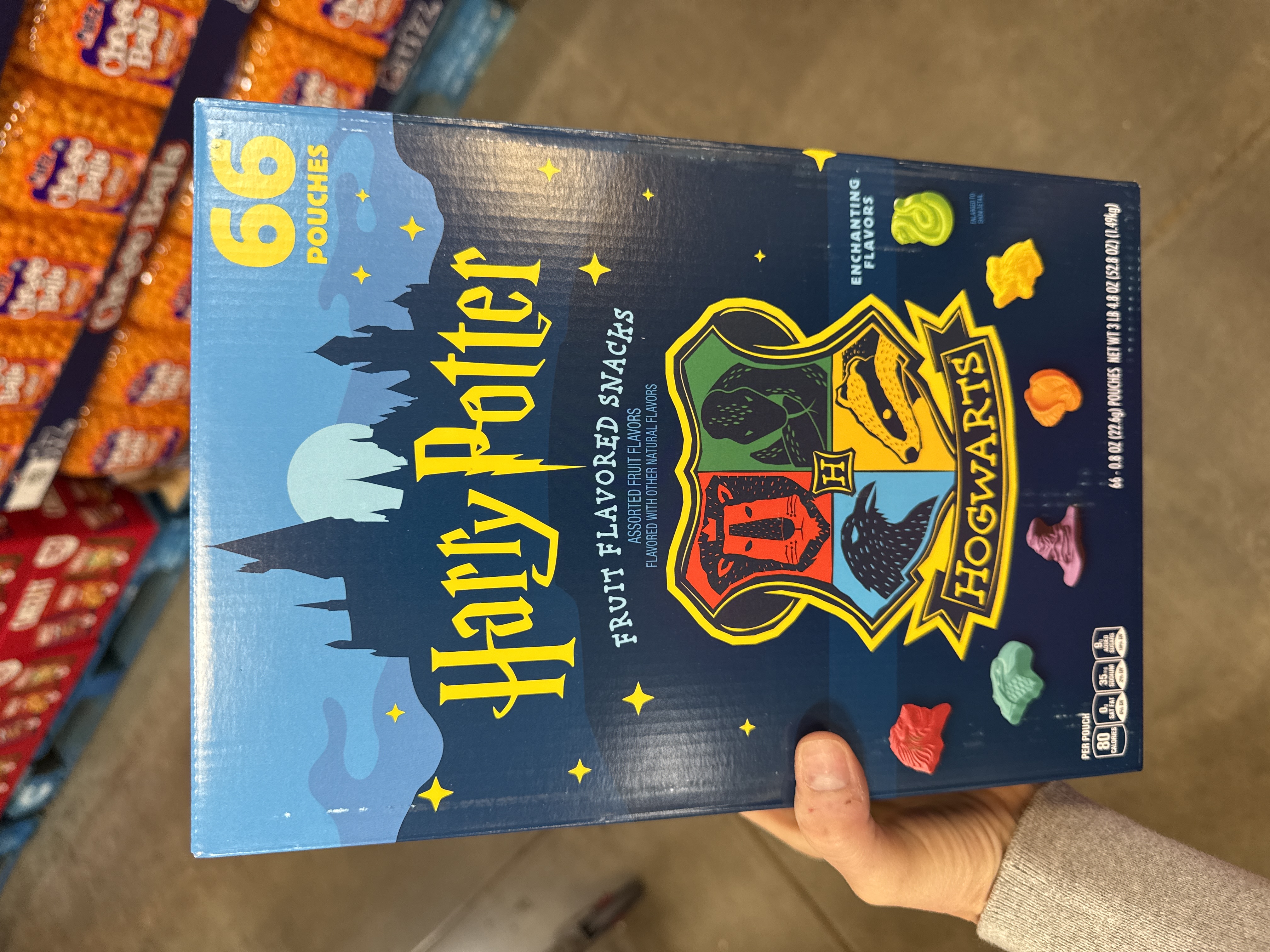 Betty crocker harry potter fruit snack 66 pouches 1.49kg