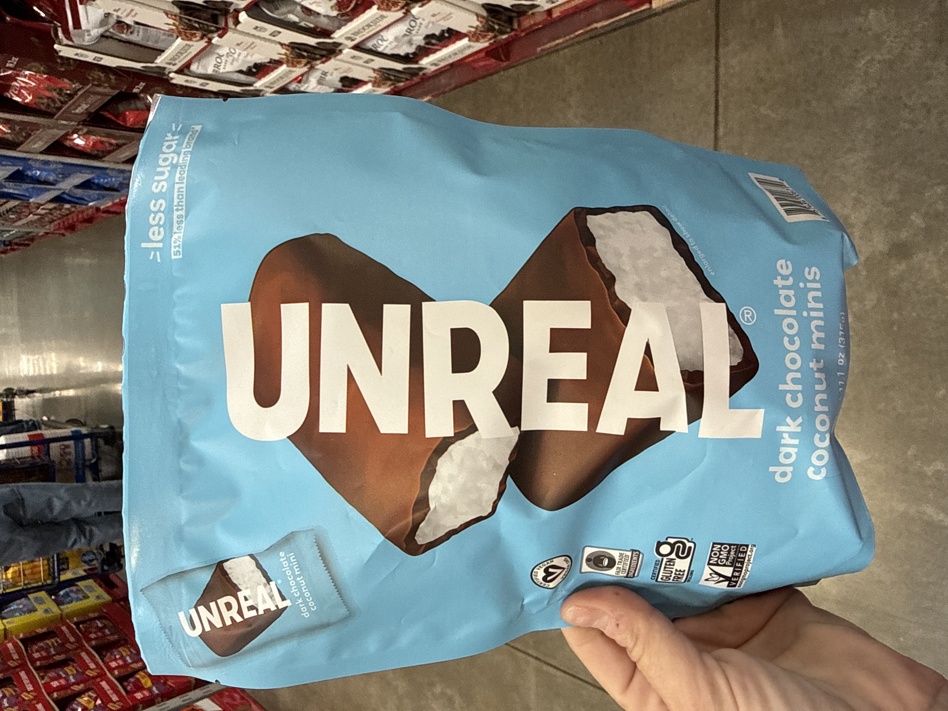 Unreal coconut chocolate bar 11 ounce