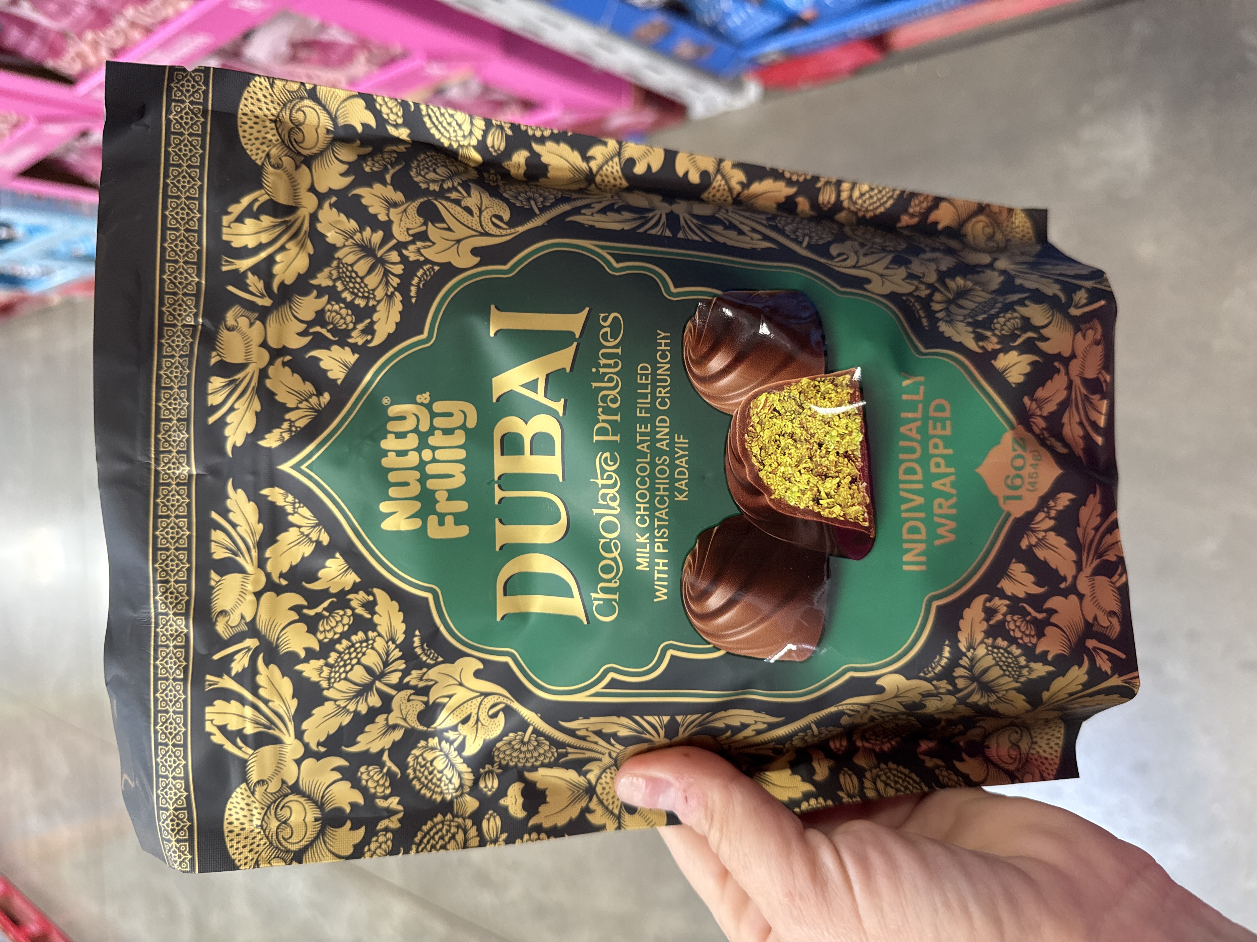 Nutty fruity dubai chocolate pralines 16oz