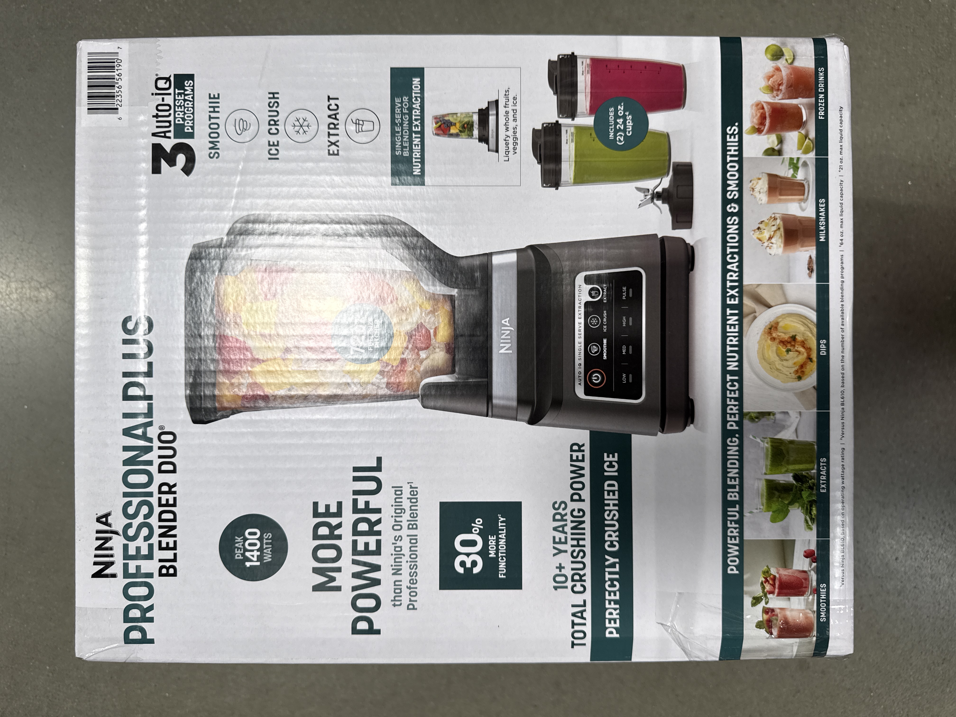 Ninja professional plus blender, duo three auto IQ system