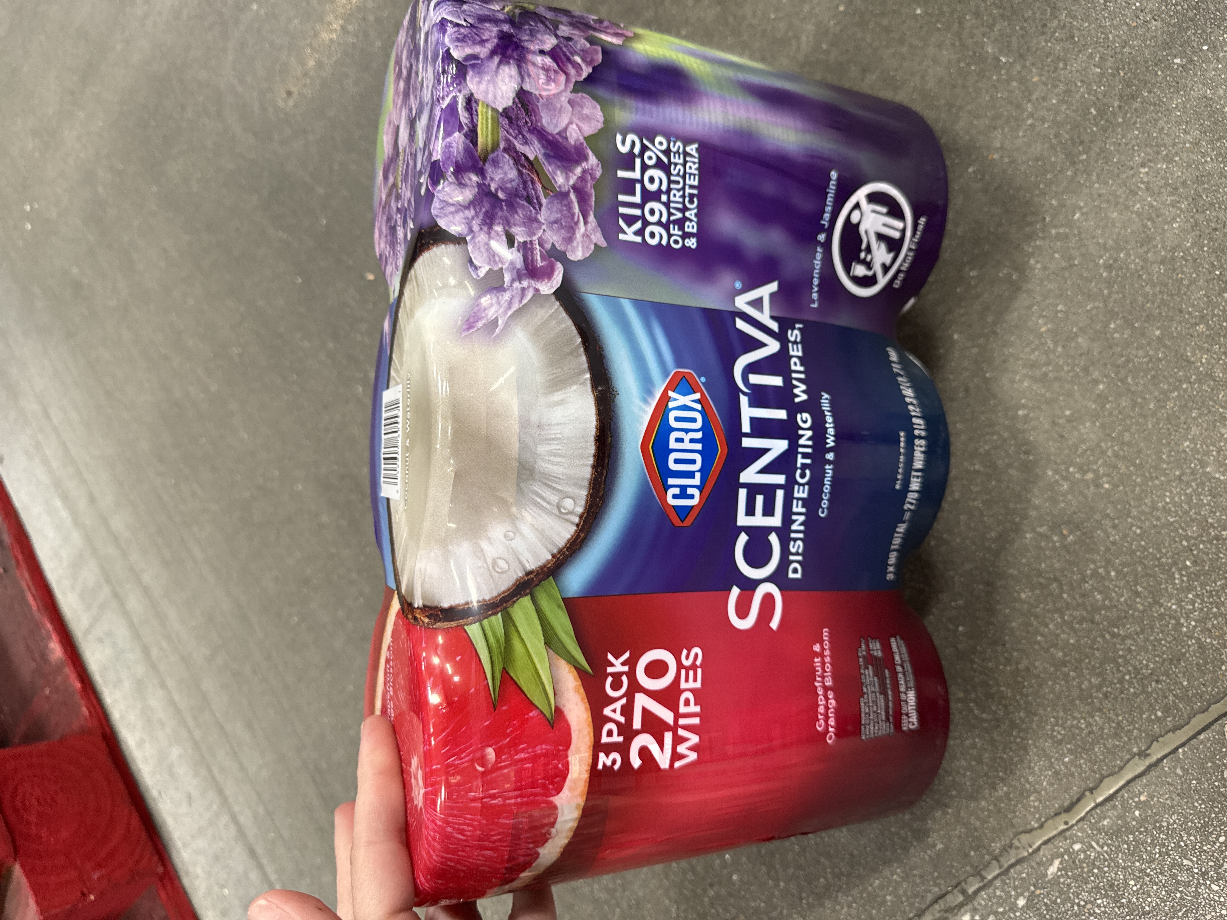 Clorox scentiva disinfecting wipes 3 pack 270 wipes