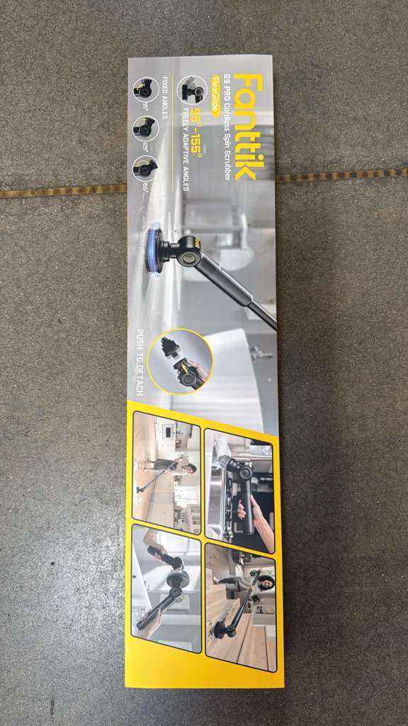 Fanttik Dual-Speed Electric Scrubber with 6 Brush Heads