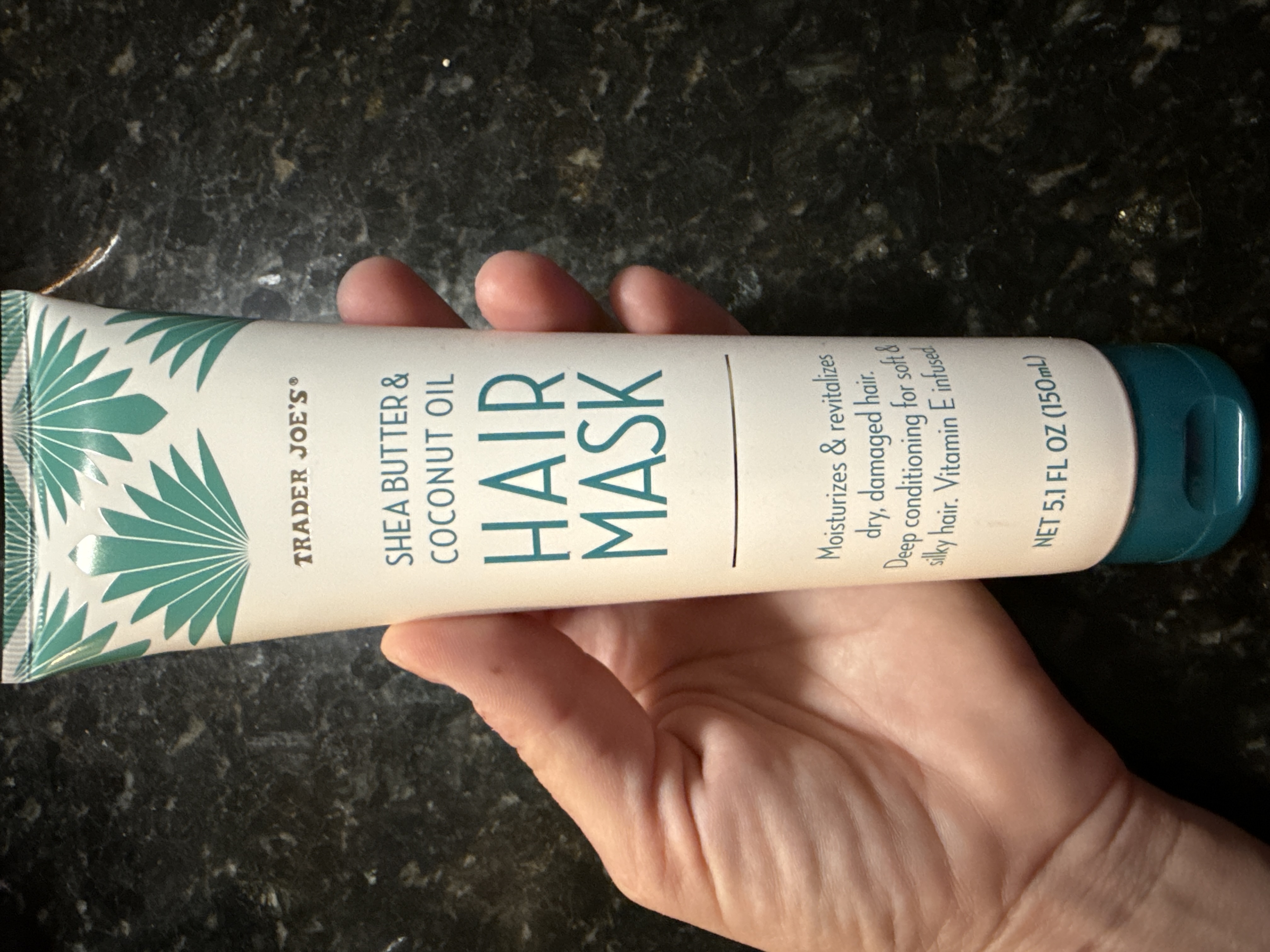 Trader joes shea butter and coconut oil hair mask 150ml