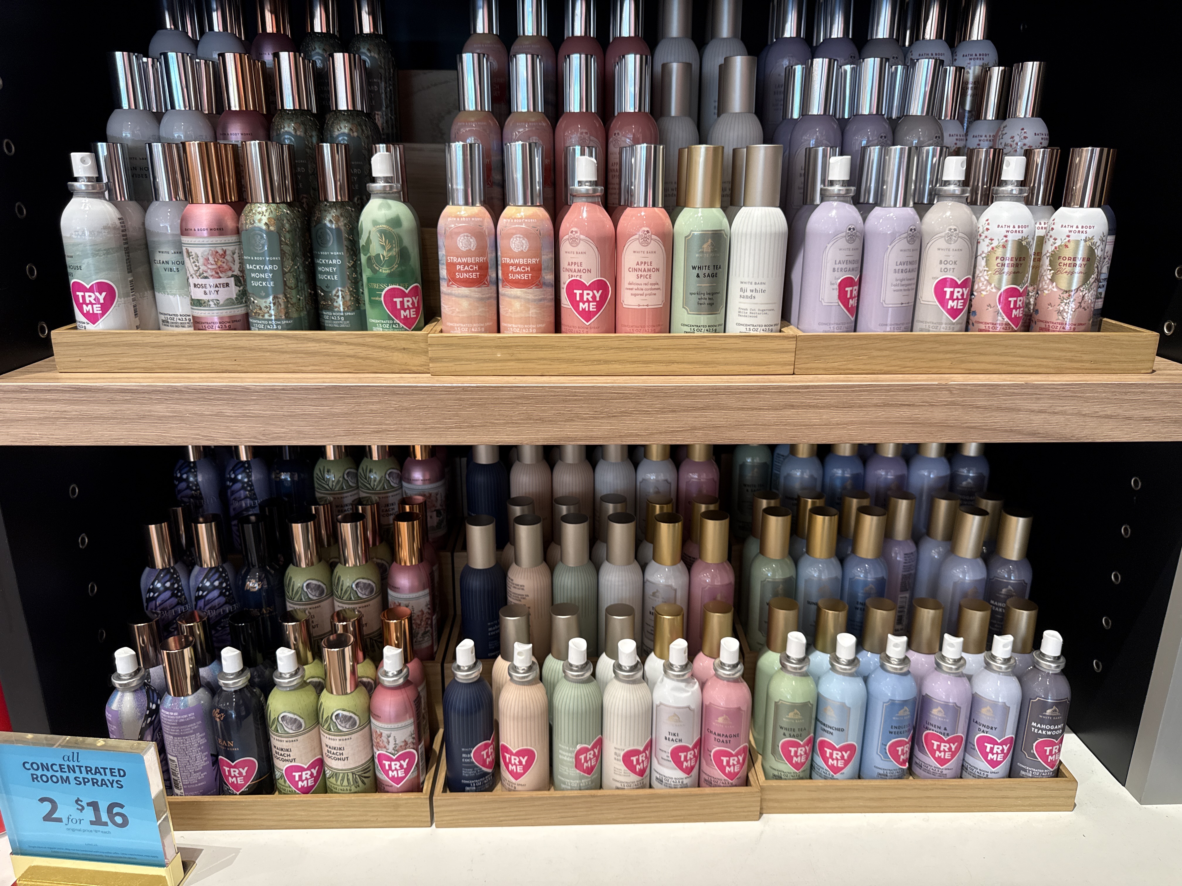 Bath & Body Works assorted concentraded room spray 1.5oz BUY 2 FOR $16