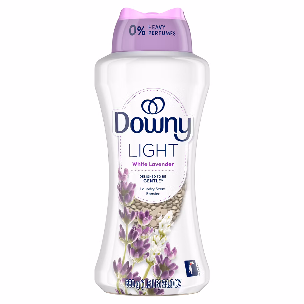 Downy Light White Lavender Laundry Scent Booster Beads for Washer with No Heavy Perfumes - 24oz