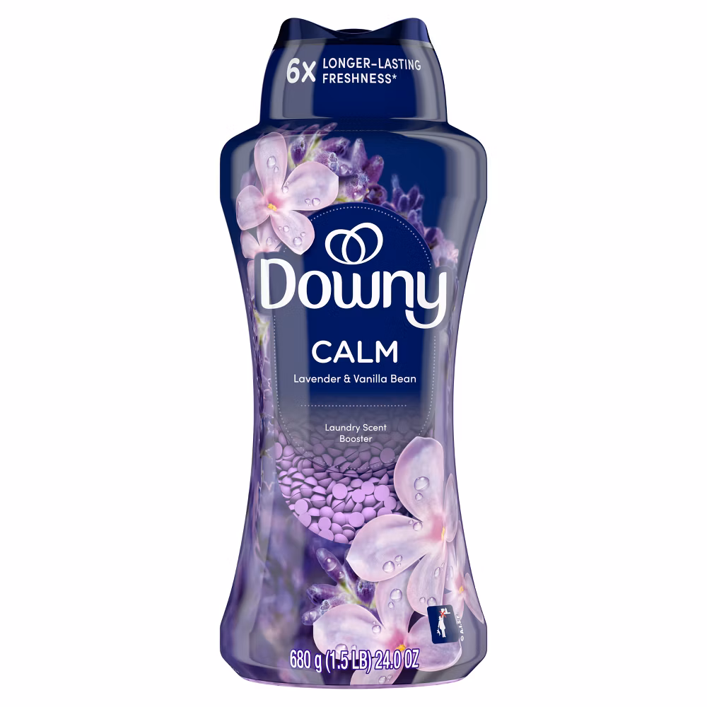 Downy Infusions Calm Lavender & Vanilla Bean Scent In-Wash Booster Beads - 24oz