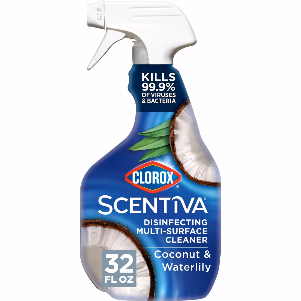 Clorox Scentiva Coconut & Waterlily Multi Surface Cleaner Spray Bottle Bleach Free - 32oz