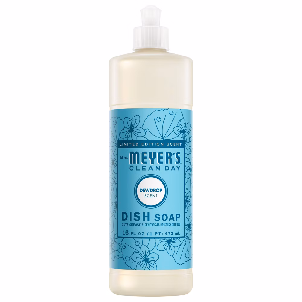 Mrs. Meyer's Clean Day Dish Soap Dewdrop Scent - 16 fl 